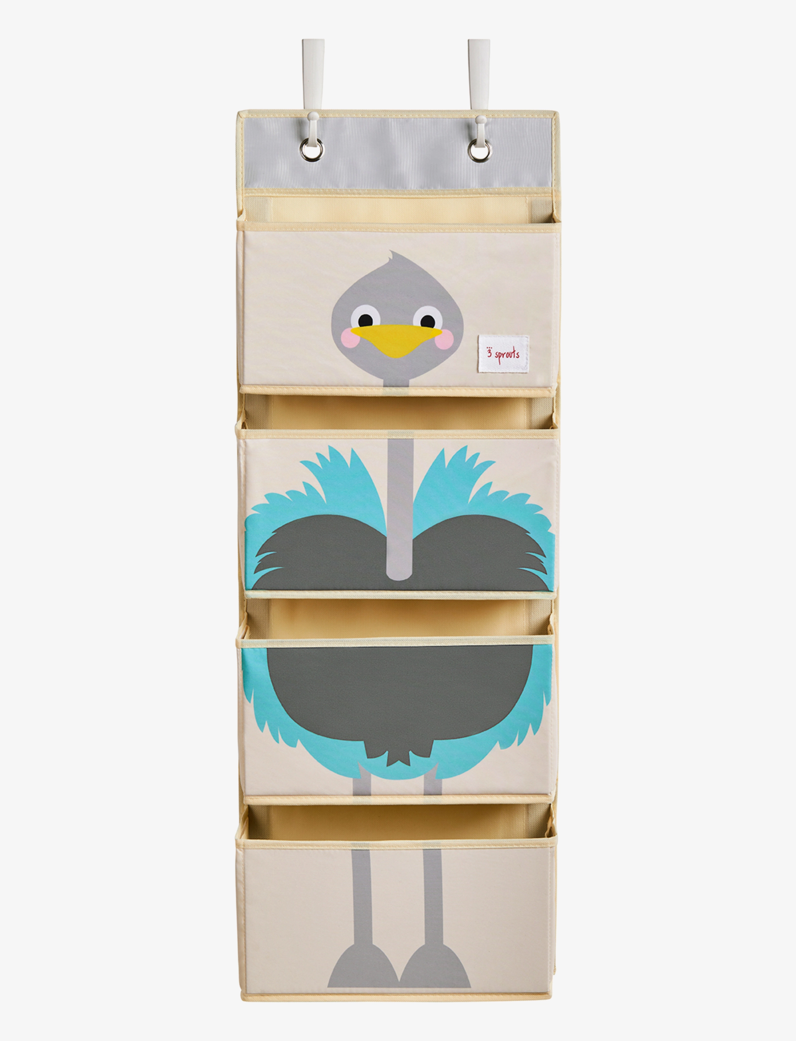 3 Sprouts Wall Organizer, 35.5X94X3.5 cm, Blue, Børneindretning > Dekorationstilbehør-Detaljer, Børn