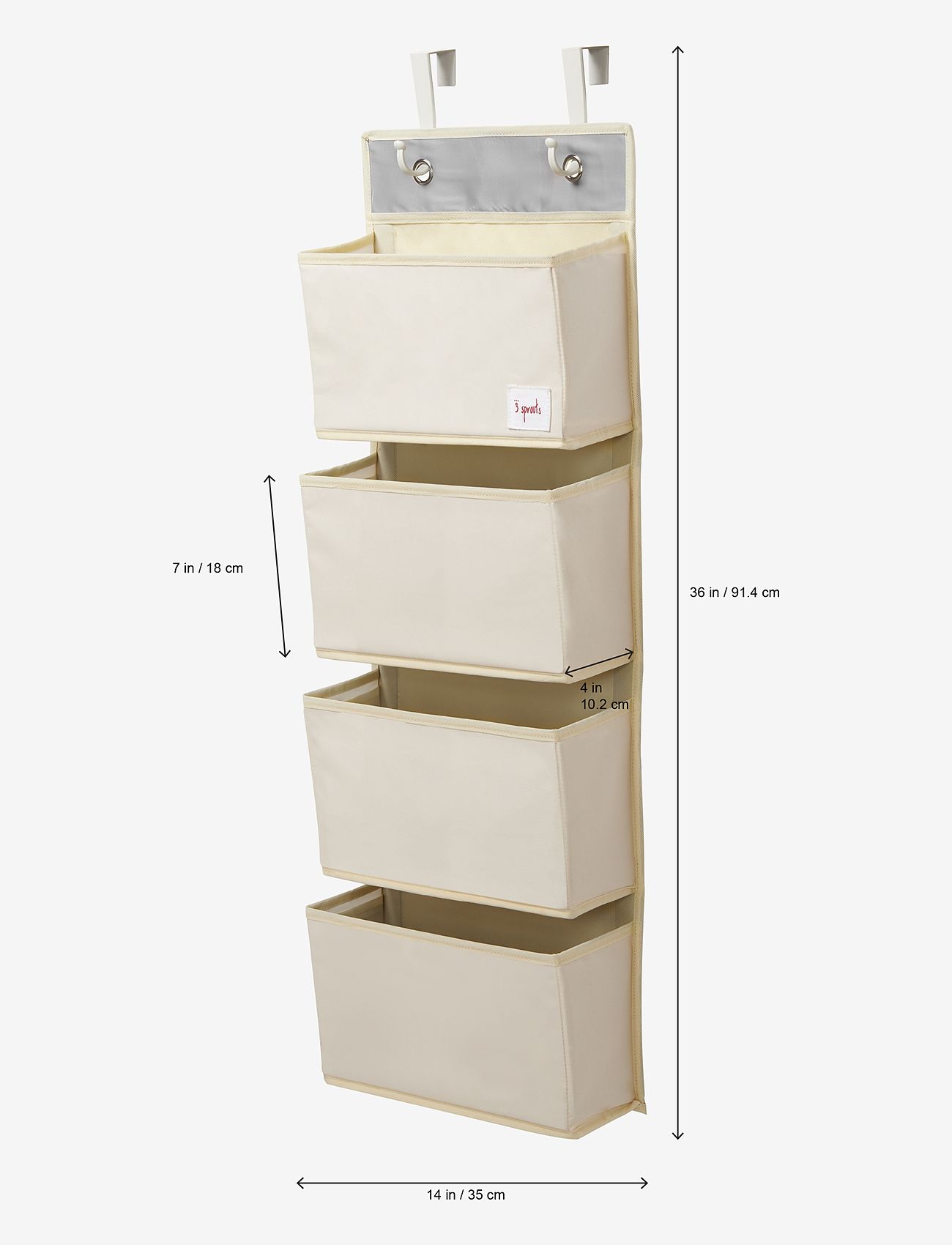 3 Sprouts - Wall organizer - laveste priser - blue - ostrice - 2