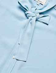 3.1 Phillip Lim - P212-2060CRP / LS SATIN CREPE SHIRT W TIE - long-sleeved blouses - steel blue - 2