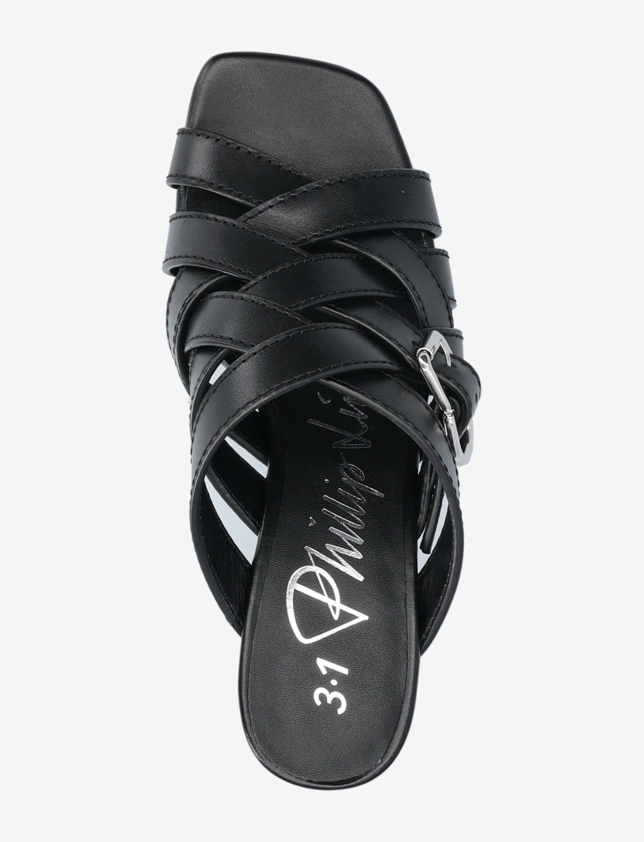 3.1 Phillip Lim - ID OPEN WOVEN MULE- 65MM CRESCENT HEEL - festtøj til outletpriser - black - 3