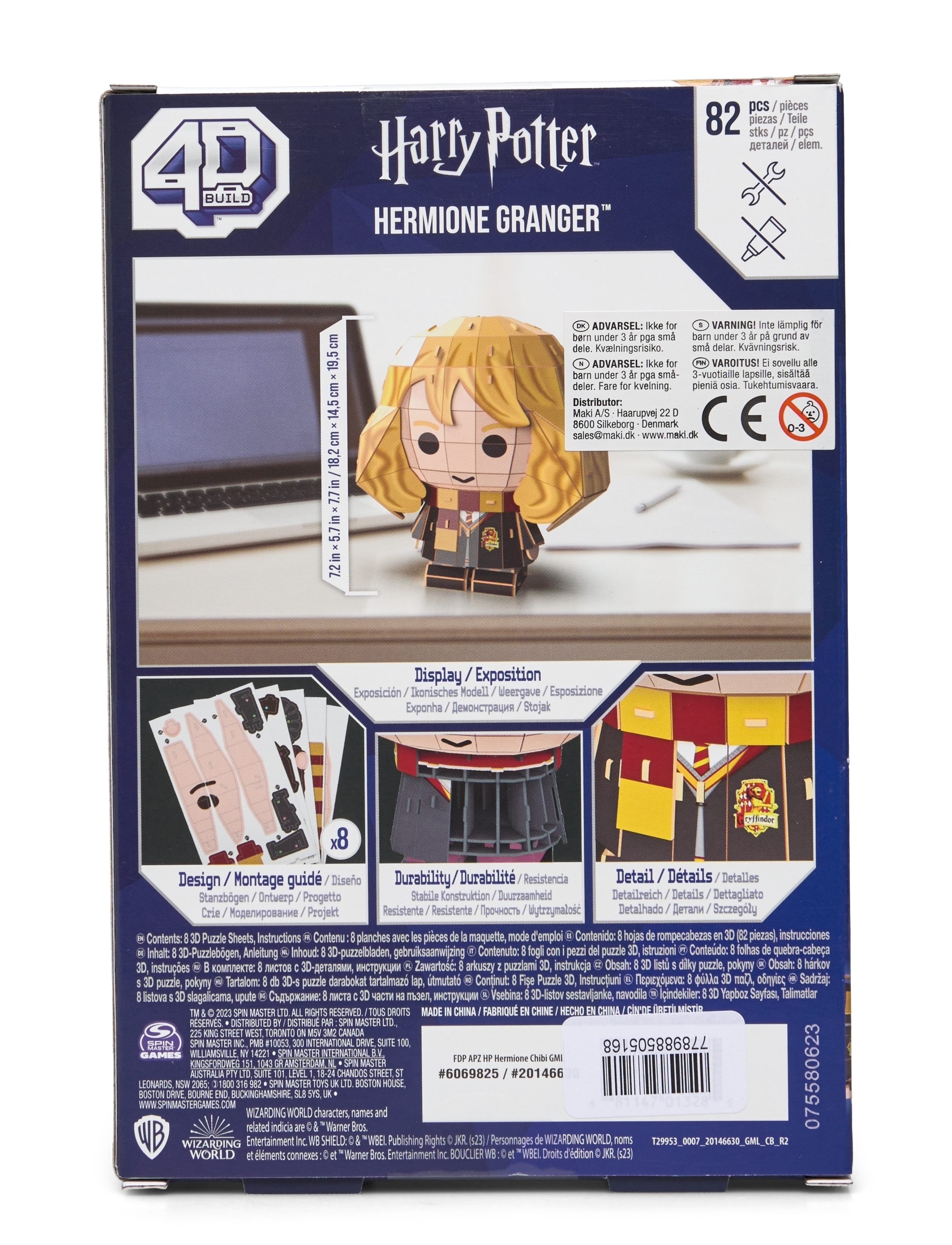 4D Puzzles - 4D Puzzles Hermione Chibi Solid - 3d-pussel - multi - 1