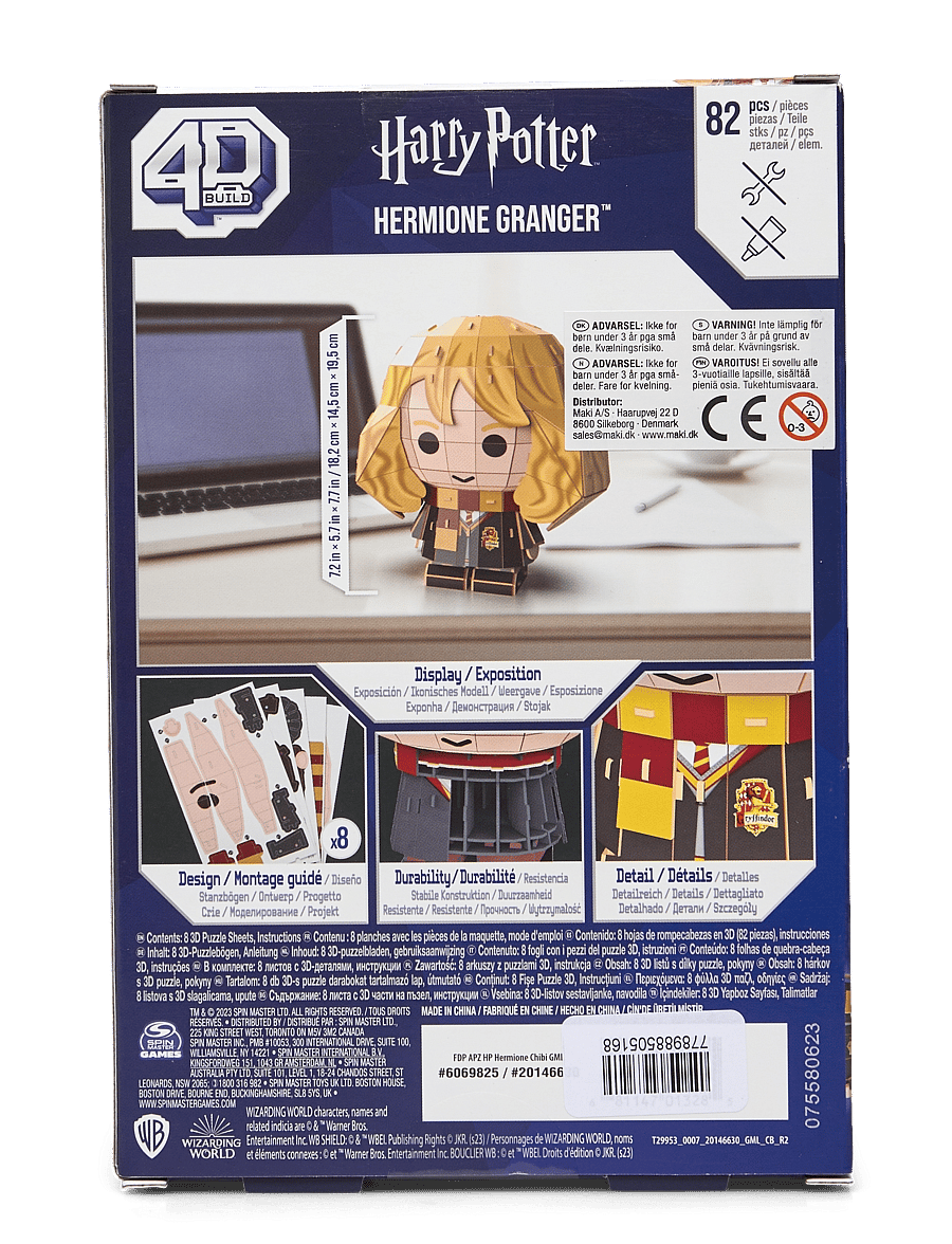 4D Puzzles - 4D Puzzles Hermione Chibi Solid - 3d-pussel - multi - 1