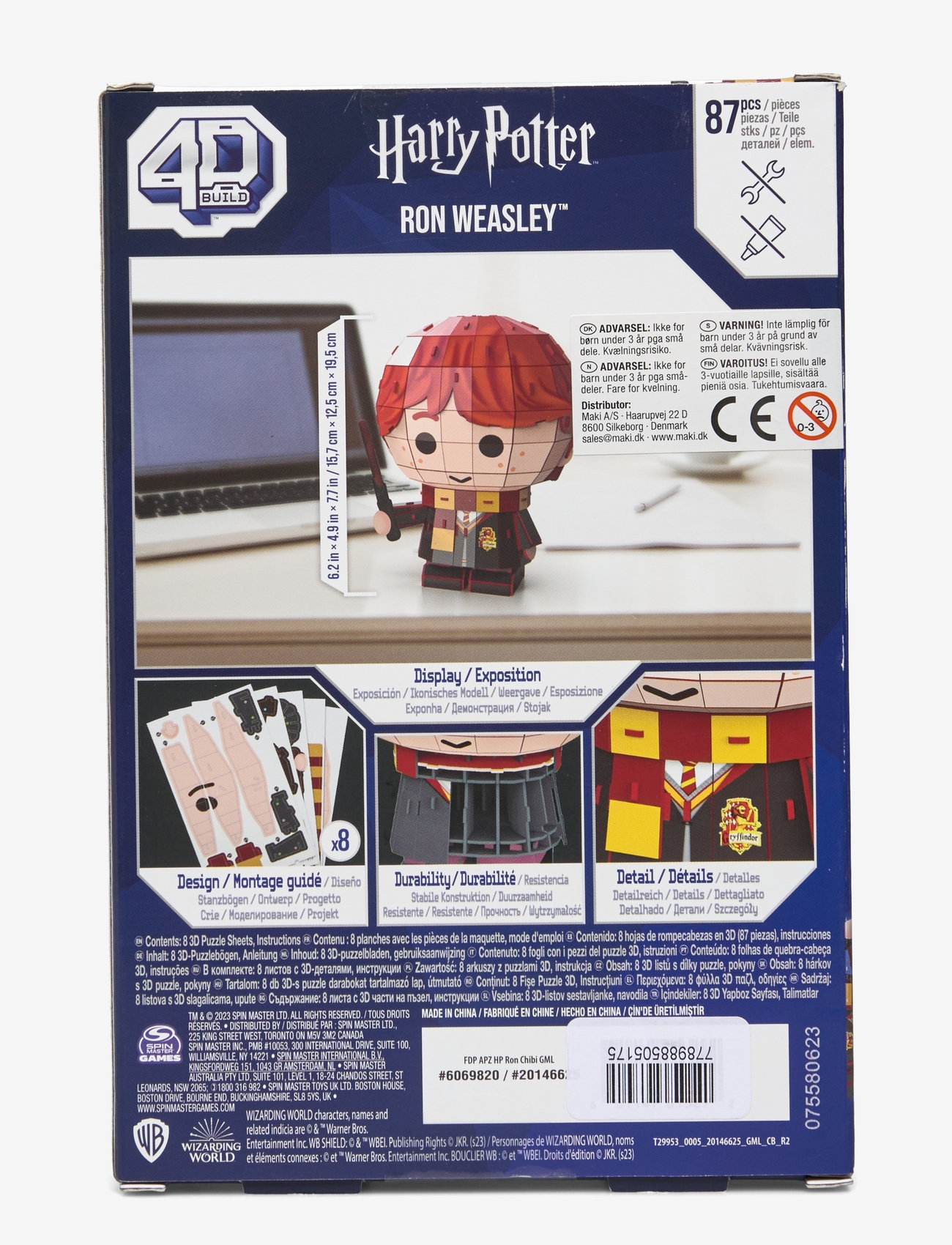 4D Puzzles - 4D Puzzles Ron Weasley Chibi Solid - 3d puzzles - multi - 1