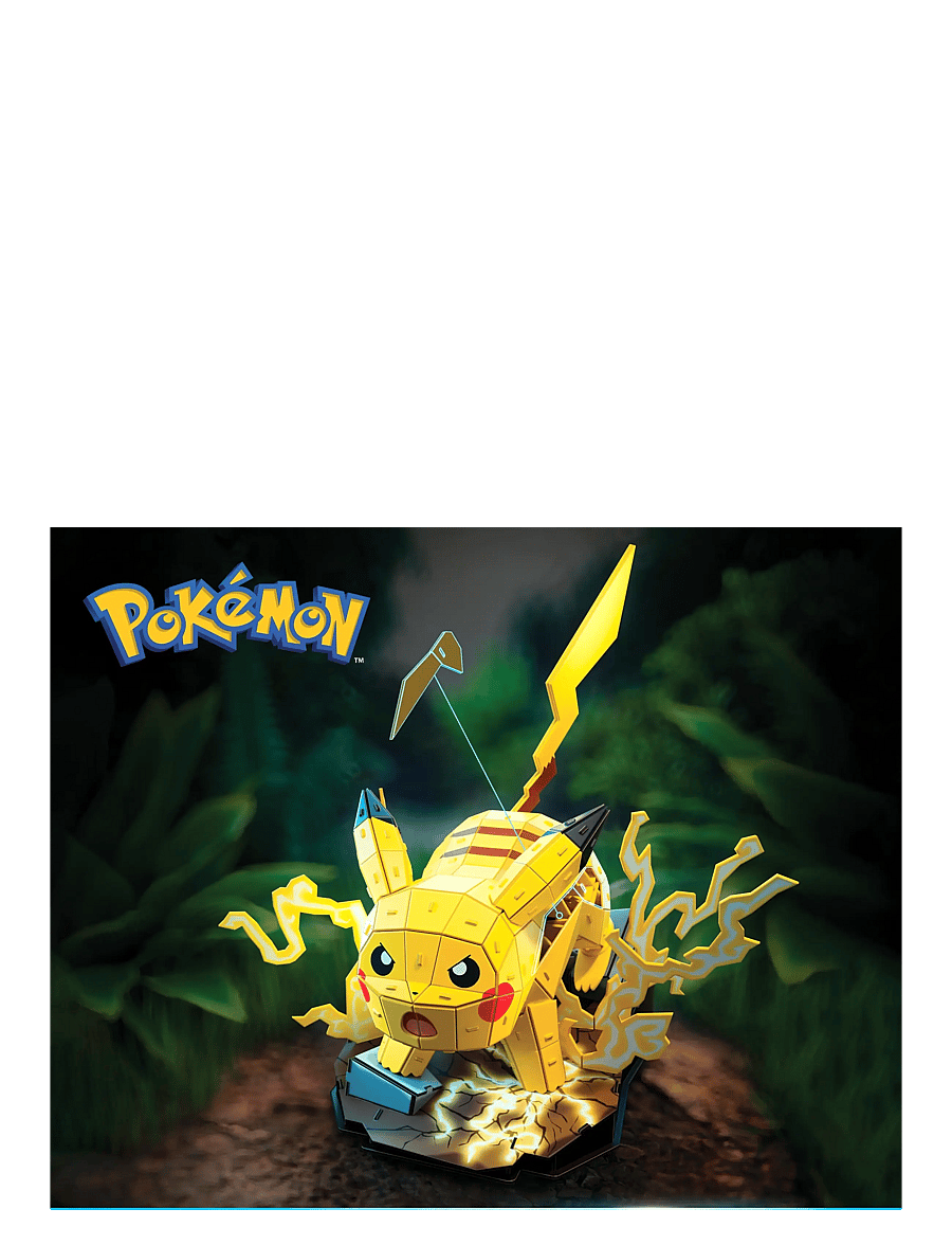 4D Puzzles - 4D Build Pokémon 30 cm - Pikachu - 3d-pussel - multi - 0