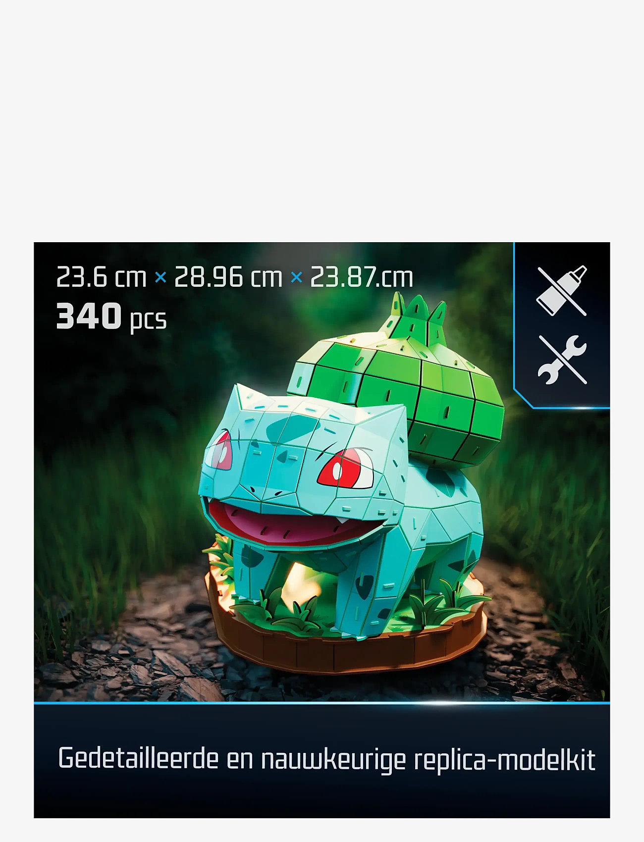 4D Puzzles - 4D Puzzles Pokémon 30 cm - Bulbasaur - 3d-pussel - multi - 3