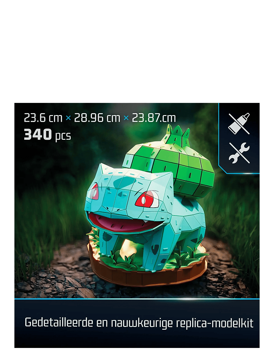 4D Puzzles - 4D Puzzles Pokémon 30 cm - Bulbasaur - 3d-pussel - multi - 3