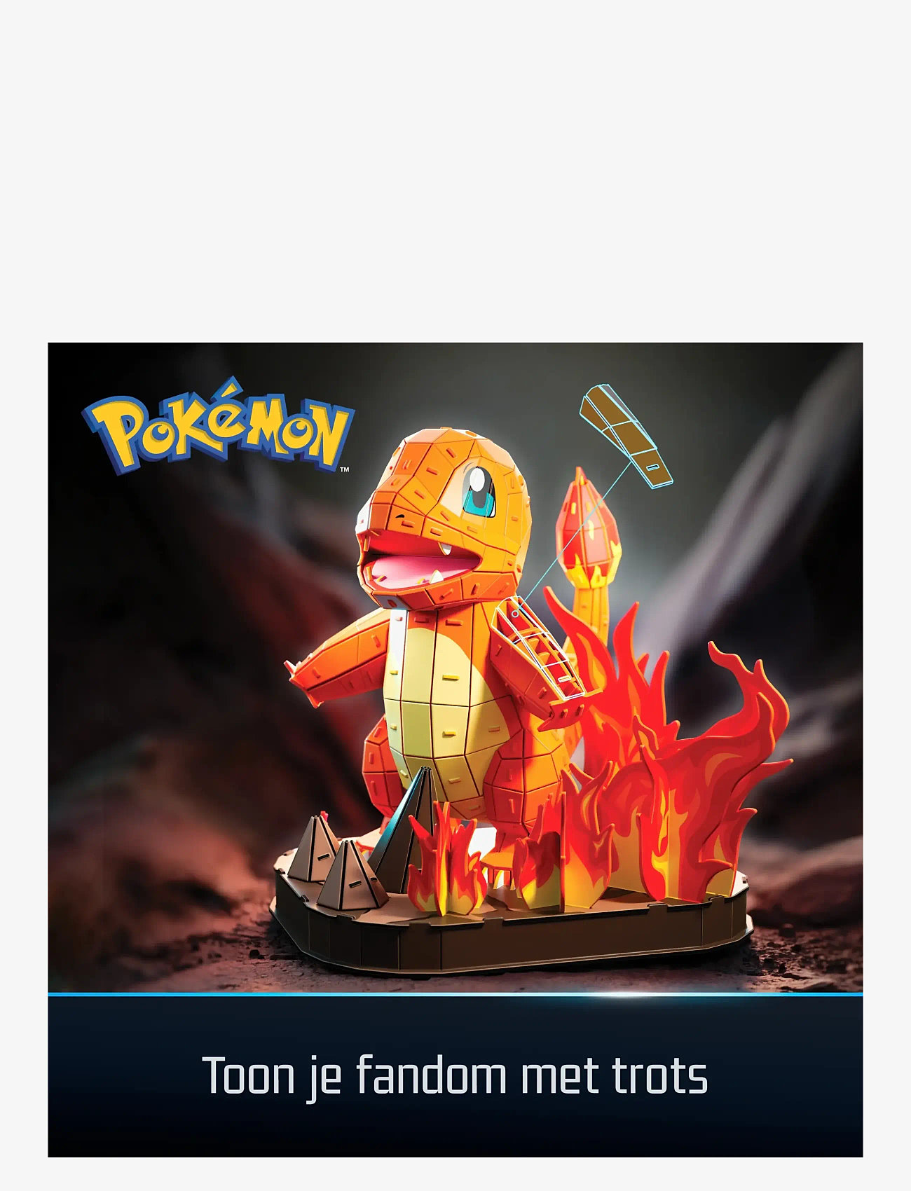 4D Puzzles - 4D Puzzles Pokémon 30 cm - Charmander - 3d-pussel - multi - 0