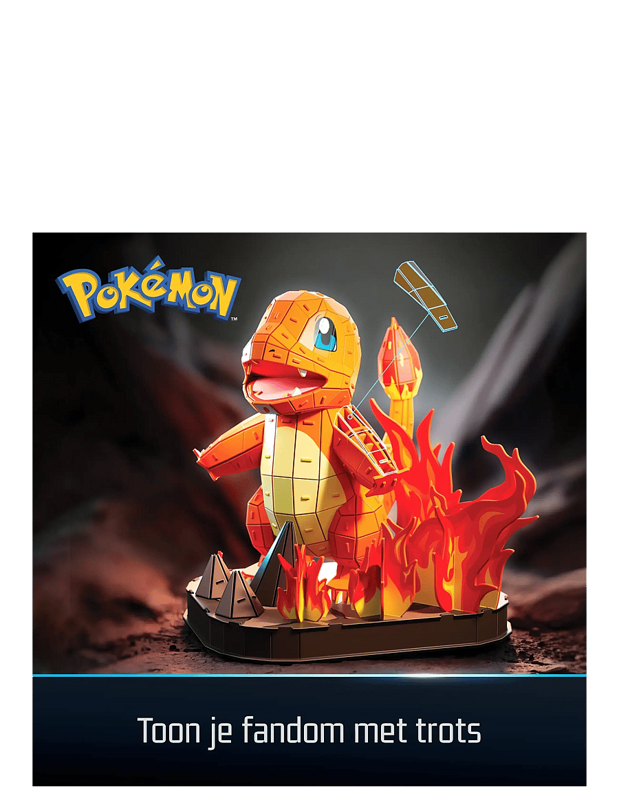 4D Puzzles - 4D Puzzles Pokémon 30 cm - Charmander - 3d-pussel - multi - 0