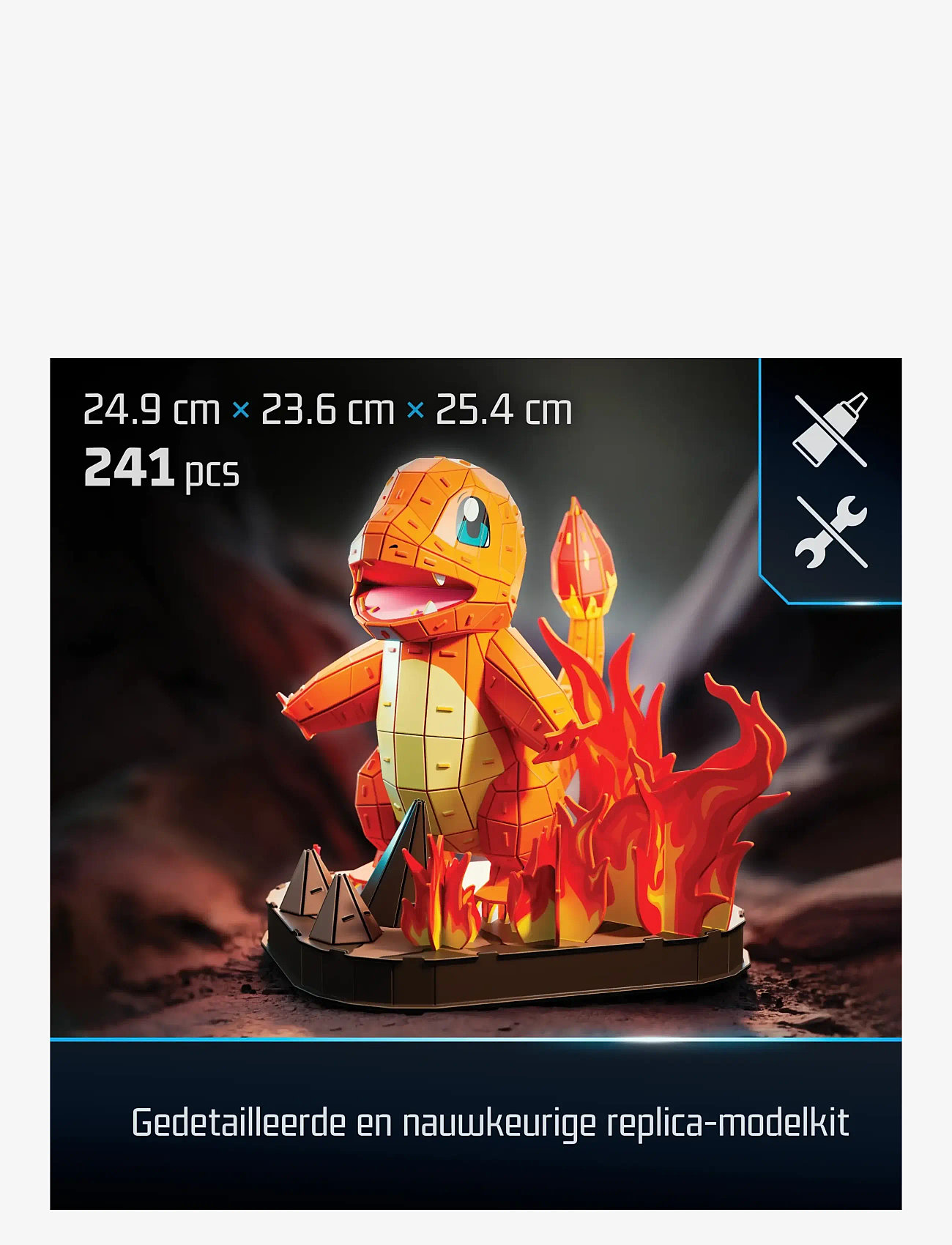 4D Puzzles - 4D Puzzles Pokémon 30 cm - Charmander - 3d-pussel - multi - 3