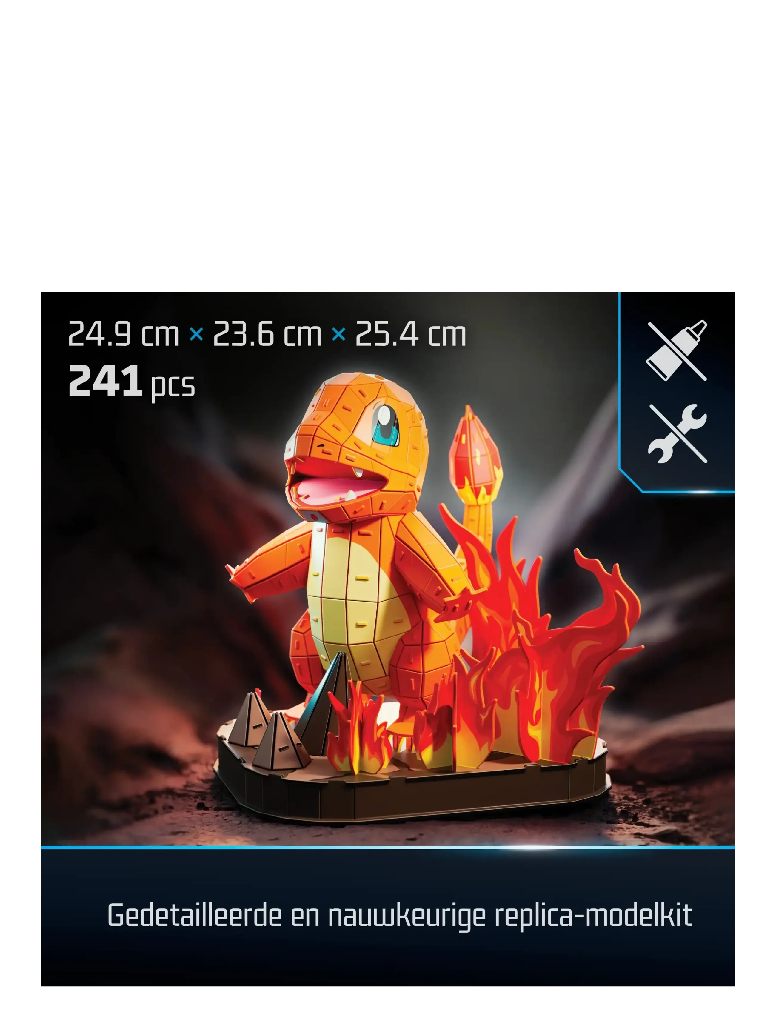 4D Puzzles - 4D Puzzles Pokémon 30 cm - Charmander - 3d-pussel - multi - 3