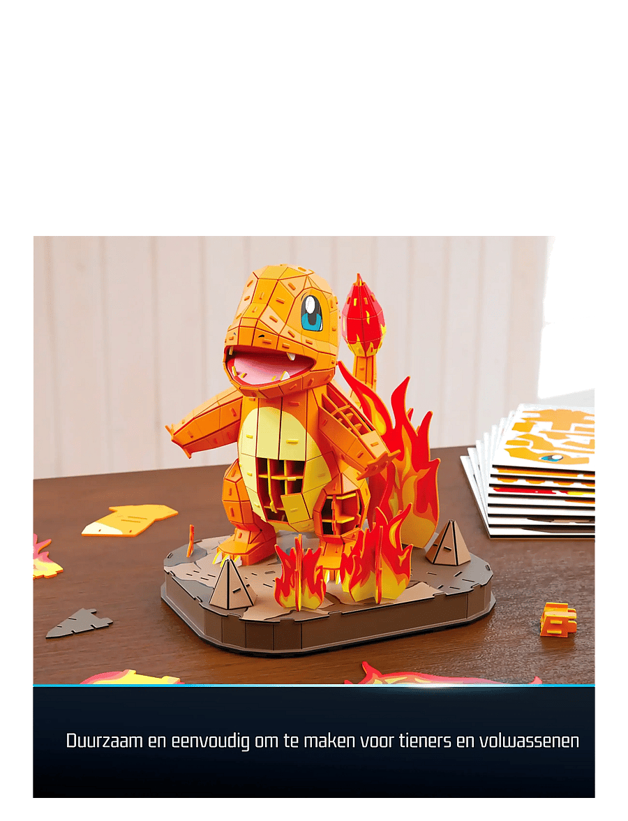 4D Puzzles - 4D Puzzles Pokémon 30 cm - Charmander - 3d-pussel - multi - 4