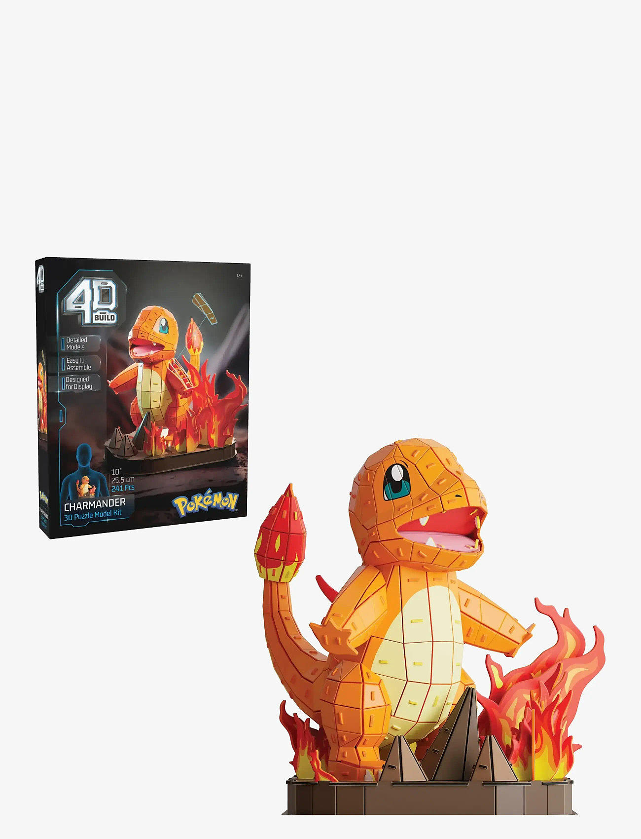 4D Puzzles - 4D Puzzles Pokémon 30 cm - Charmander - 3d-pussel - multi - 5