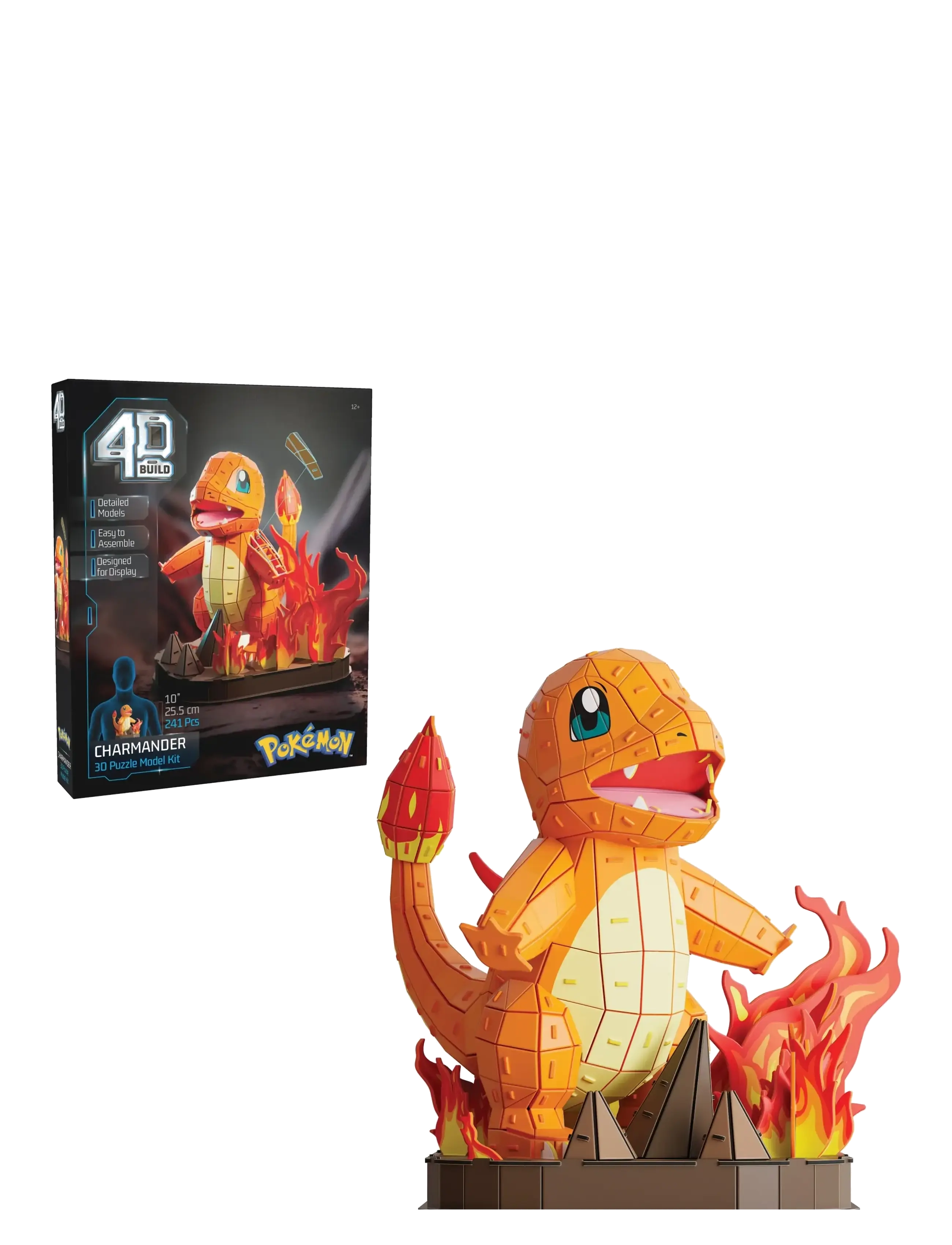 4D Puzzles - 4D Puzzles Pokémon 30 cm - Charmander - 3d-pussel - multi - 5