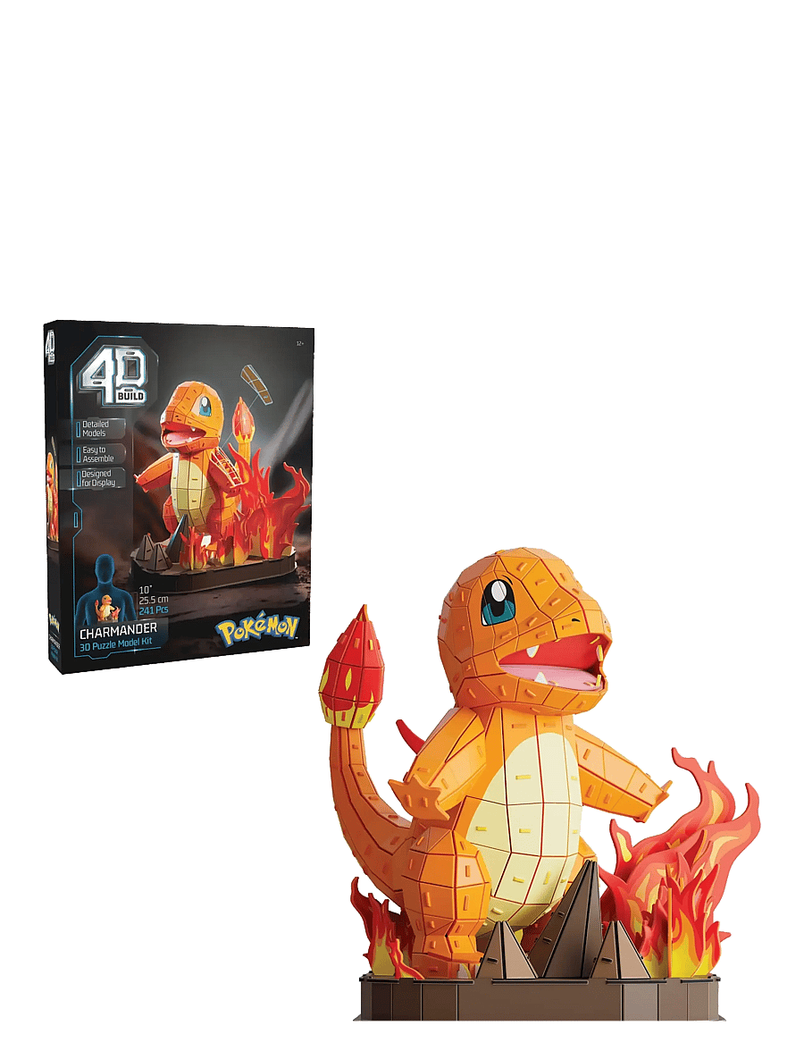 4D Puzzles - 4D Puzzles Pokémon 30 cm - Charmander - 3d-pussel - multi - 5