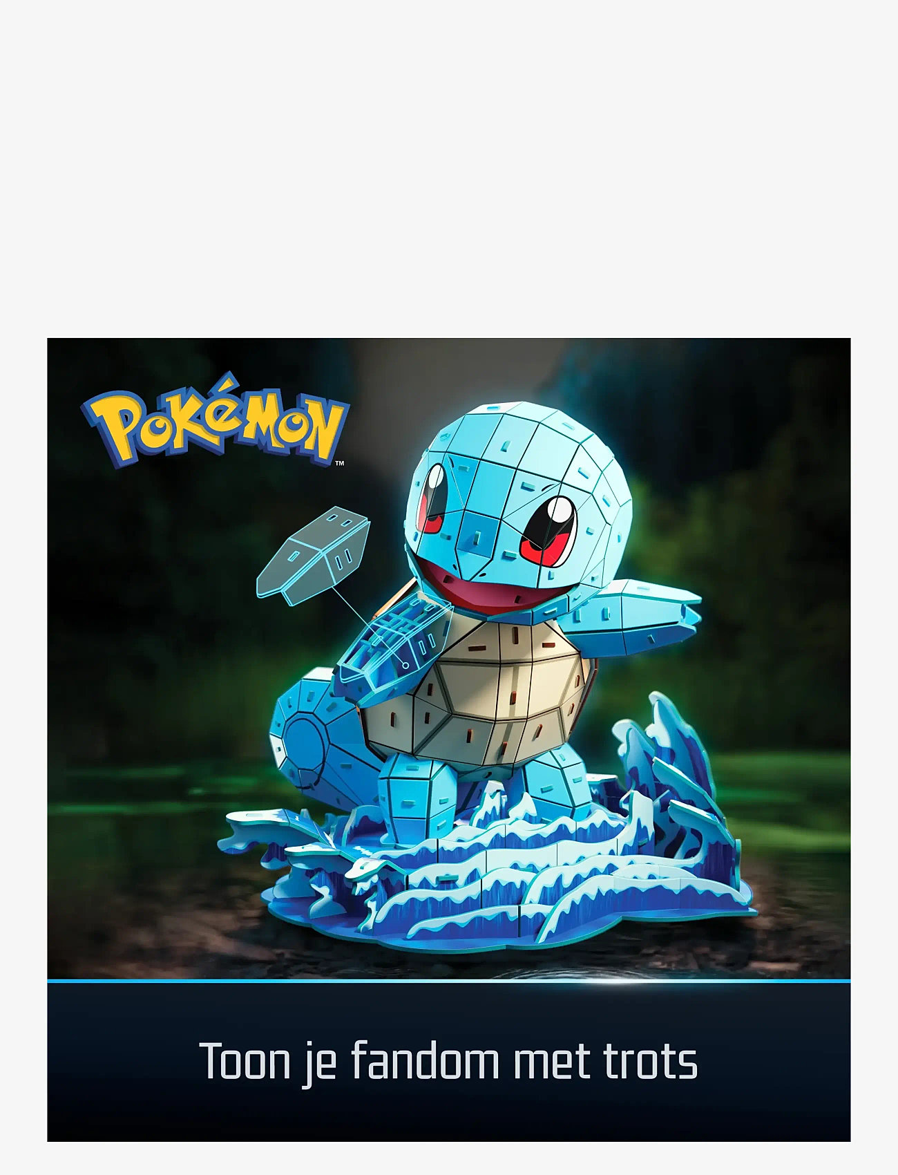4D Puzzles - 4D Puzzles Pokémon 30 cm - Squirtle - 3d-puslespil - multi - 0