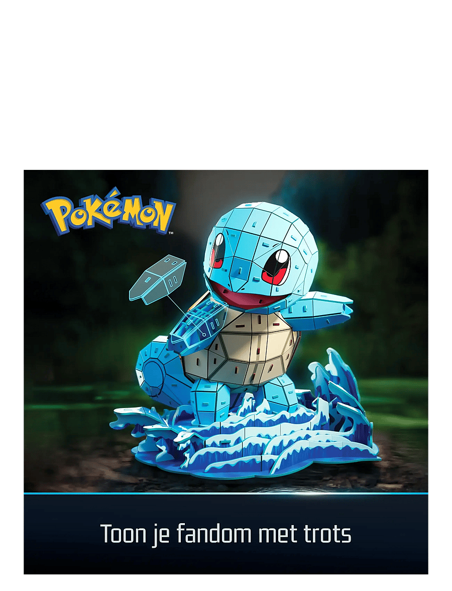 4D Puzzles - 4D Puzzles Pokémon 30 cm - Squirtle - 3d-pussel - multi - 0