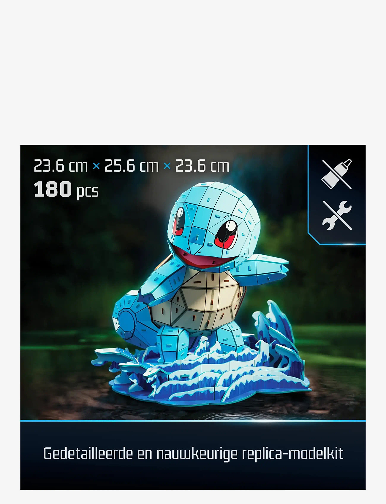 4D Puzzles - 4D Puzzles Pokémon 30 cm - Squirtle - 3d-puslespil - multi - 1
