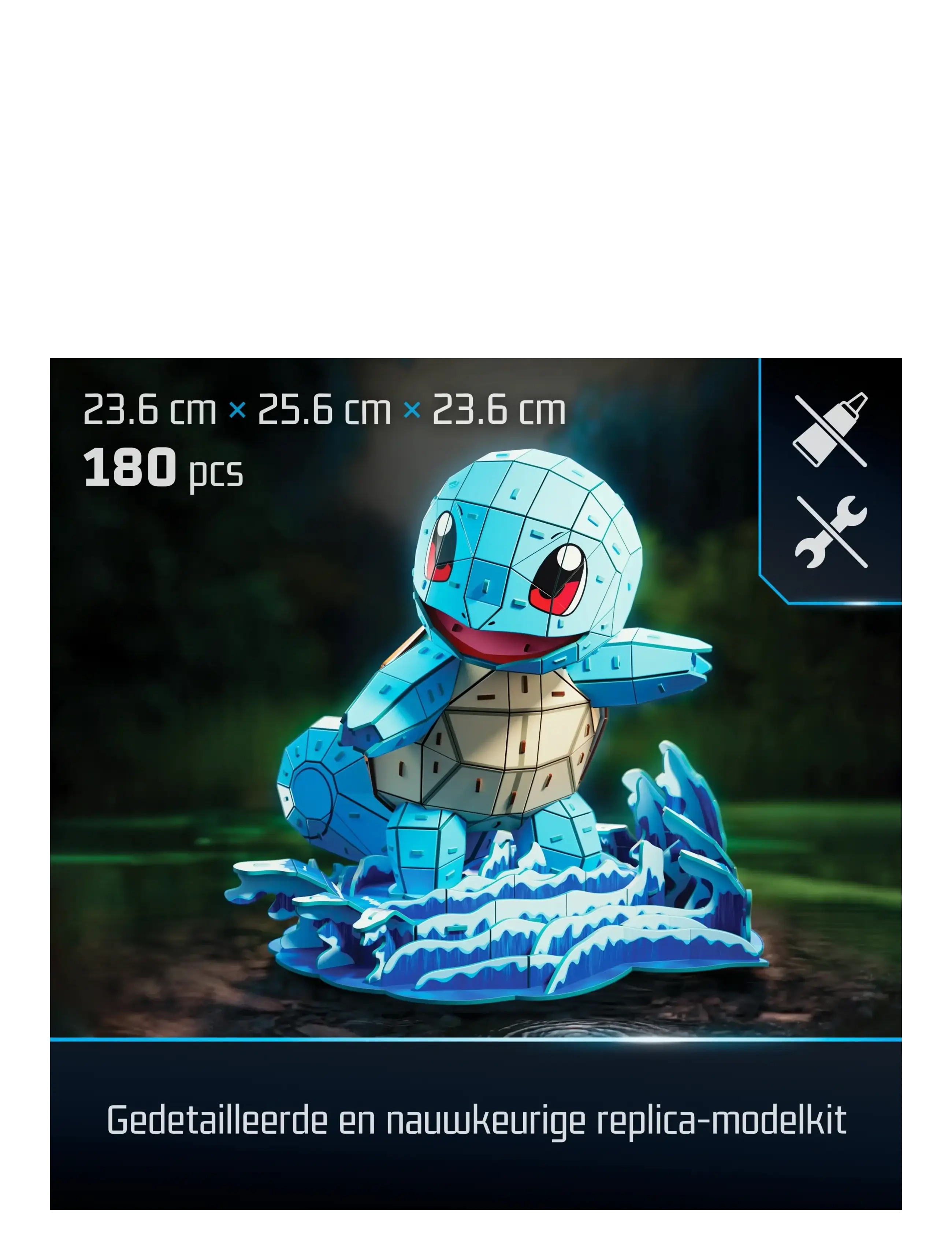 4D Puzzles - 4D Puzzles Pokémon 30 cm - Squirtle - 3d-pussel - multi - 1