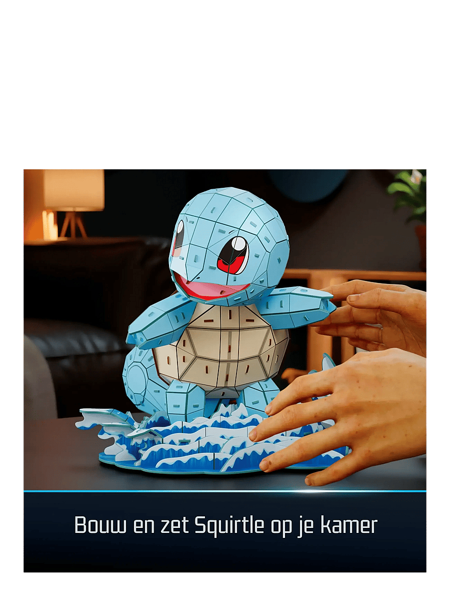 4D Puzzles - 4D Puzzles Pokémon 30 cm - Squirtle - 3d-pussel - multi - 4