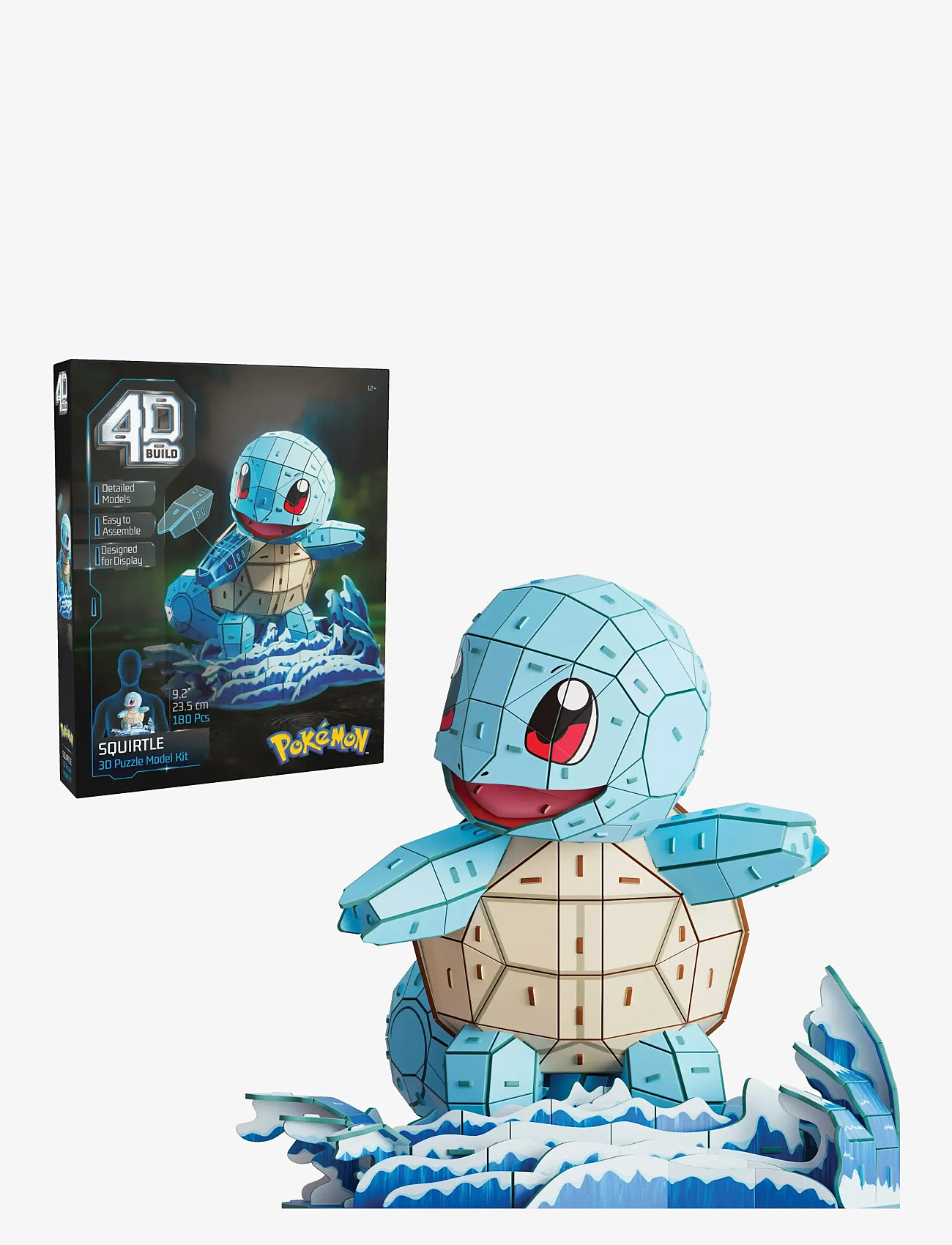 4D Puzzles - 4D Puzzles Pokémon 30 cm - Squirtle - 3d-puslespil - multi - 5
