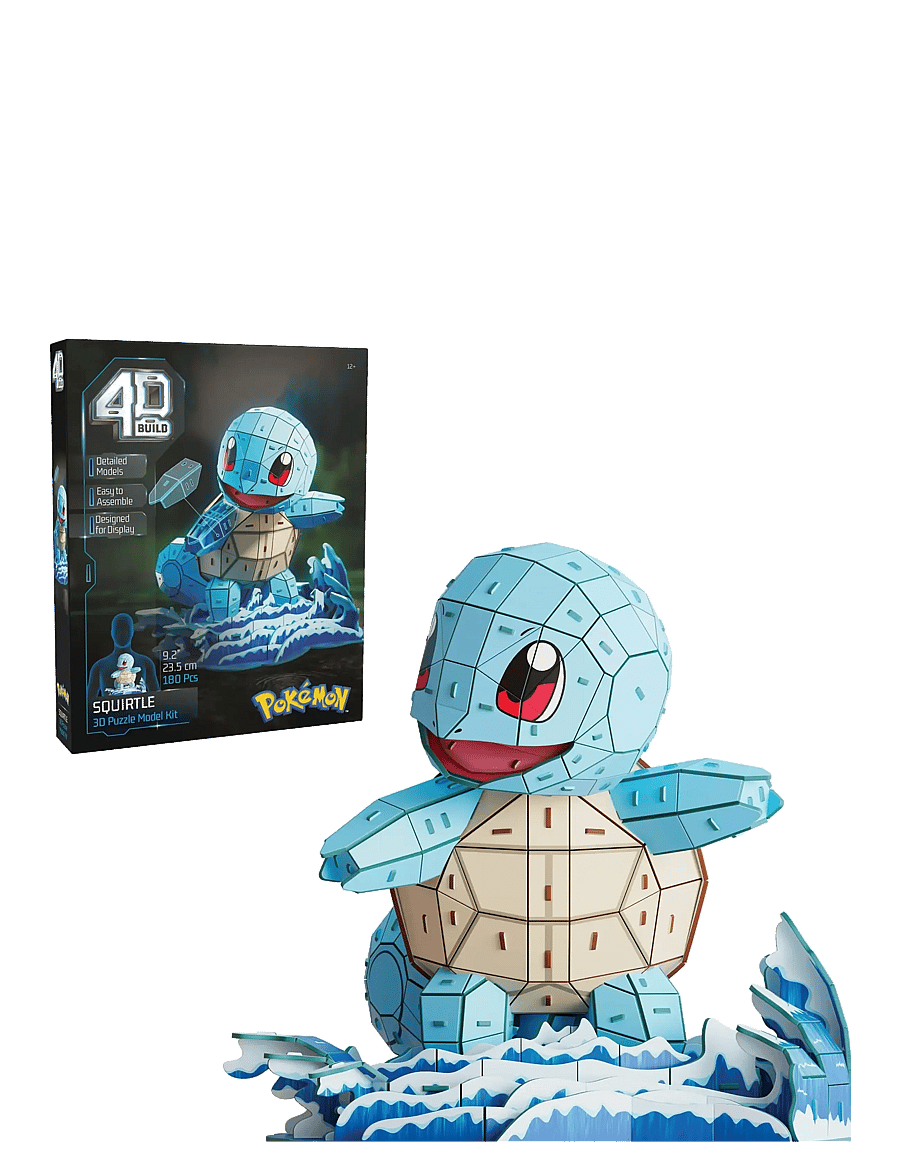 4D Puzzles - 4D Puzzles Pokémon 30 cm - Squirtle - 3d-pussel - multi - 5