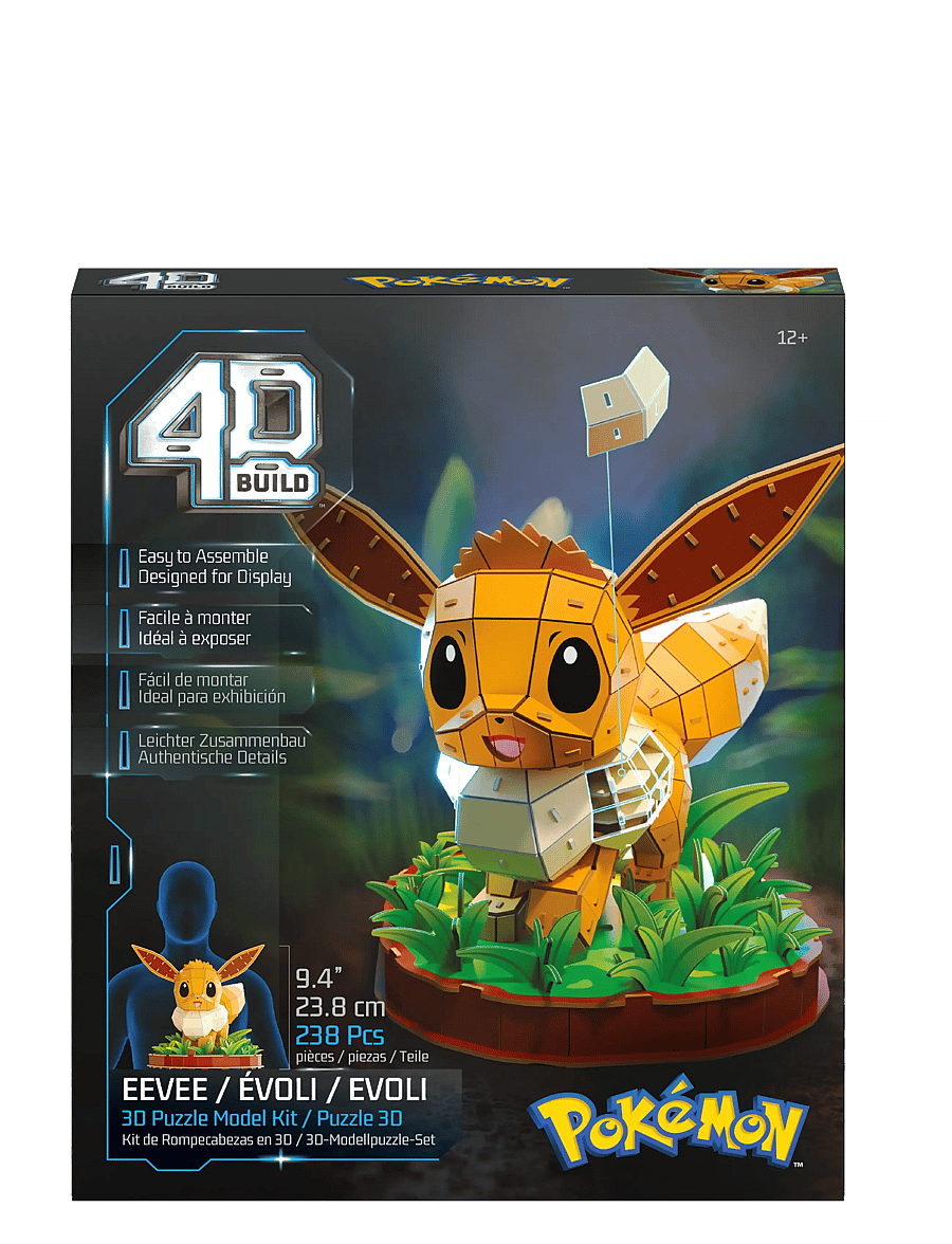 4D Puzzles - 4D Build Pokémon 20 cm - Eevee - 3d-pussel - multi - 0