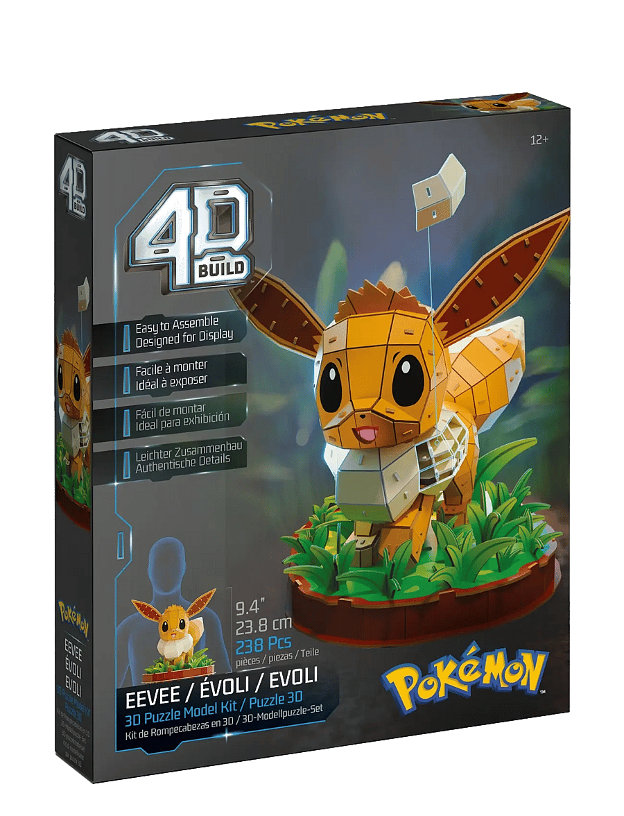 4D Puzzles - 4D Build Pokémon 20 cm - Eevee - 3d-pussel - multi - 1