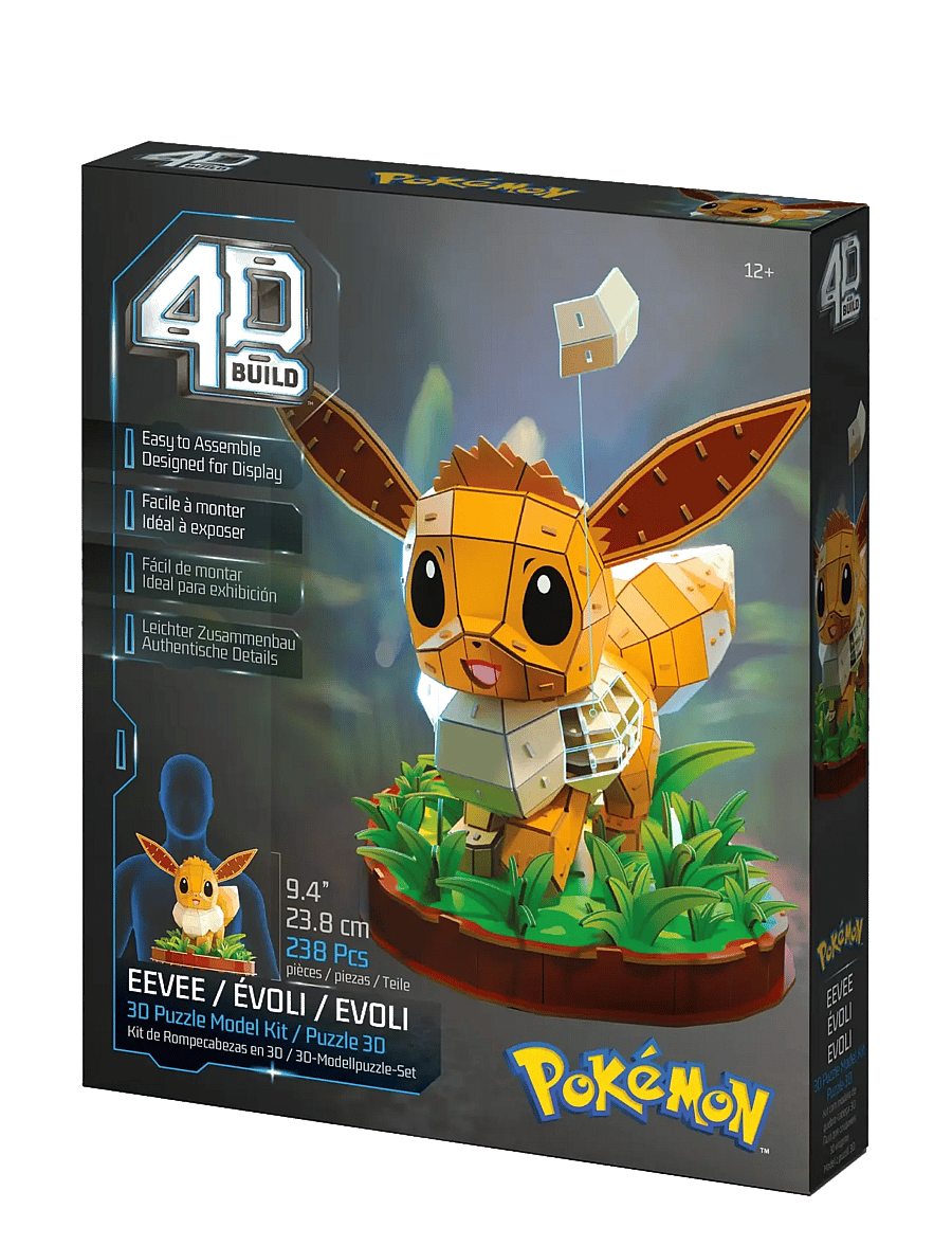 4D Puzzles - 4D Build Pokémon 20 cm - Eevee - 3d-pussel - multi - 2