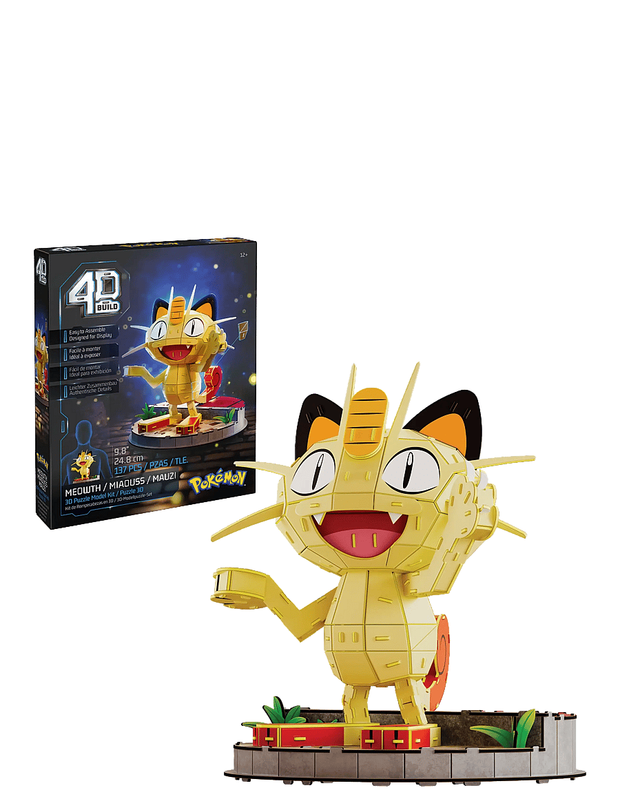 4D Puzzles - 4D Build Pokémon 24 cm - Meowth - 3d-pussel - multi - 1