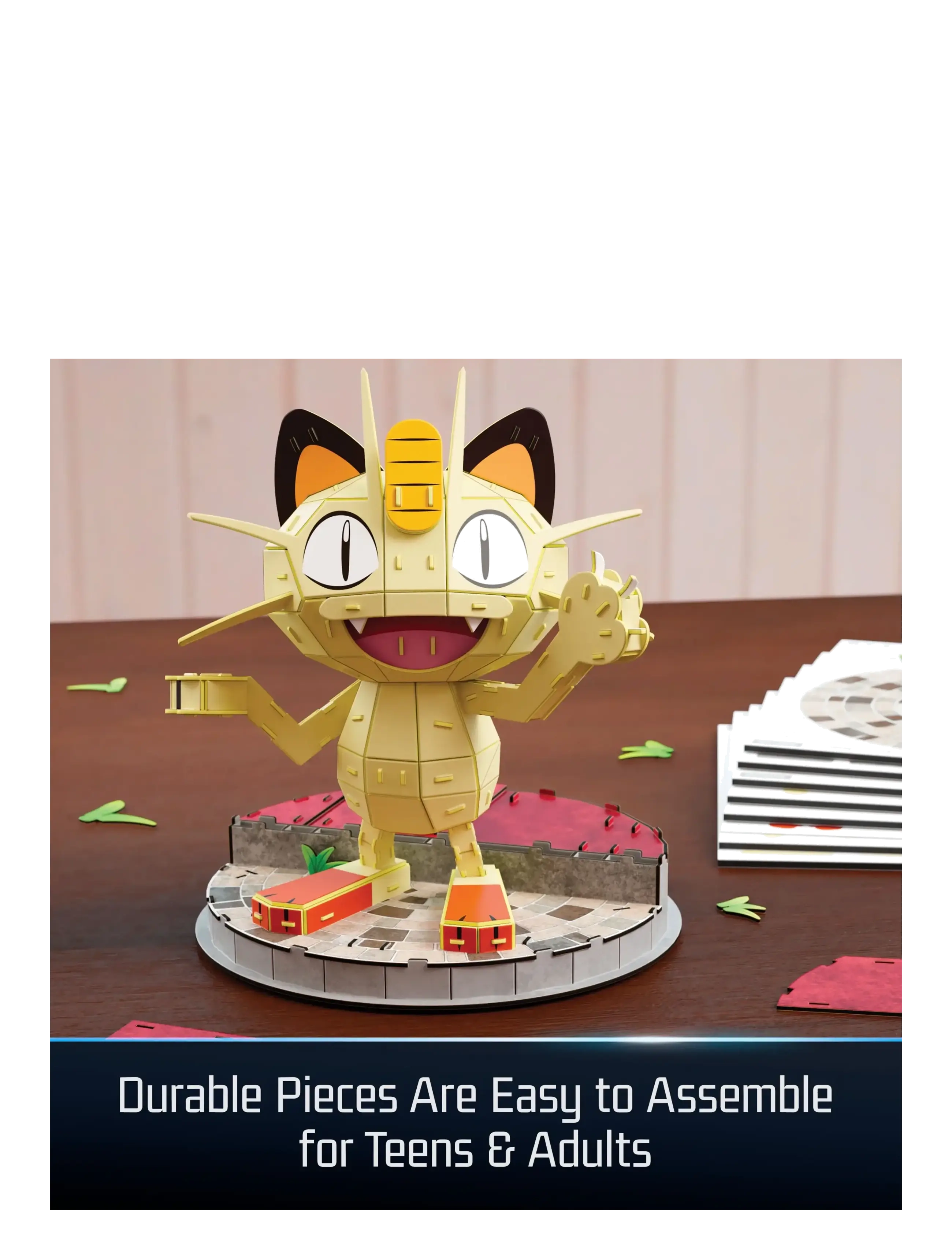 4D Puzzles - 4D Build Pokémon 24 cm - Meowth - 3d-pussel - multi - 4