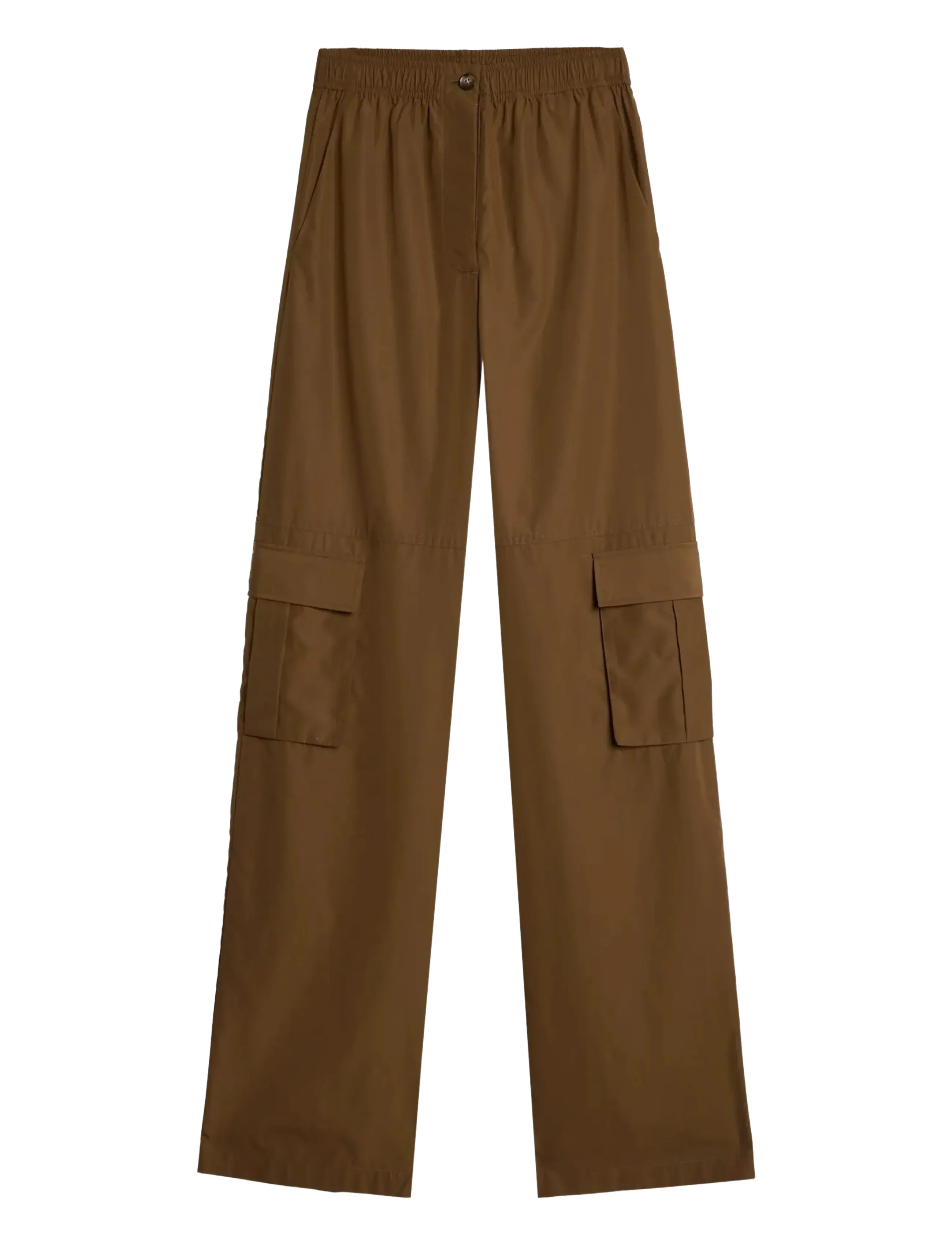7 FOR ALL MANKIND Cargo Wide Hose Popeline Toffee Braun - XSx33 - Damen