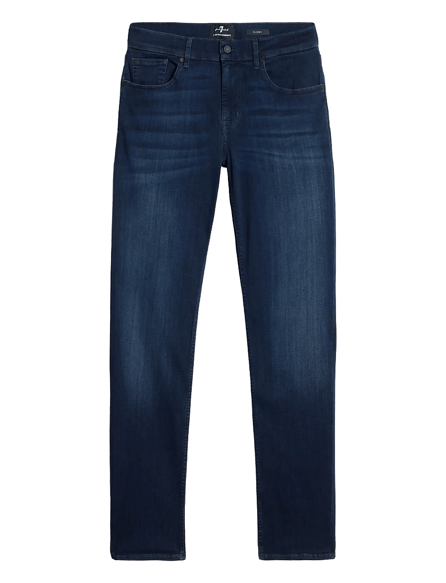 7 For All Mankind - SLIMMY Deep Blue - džinsa bikses ar tievām starām - deep blue - 1