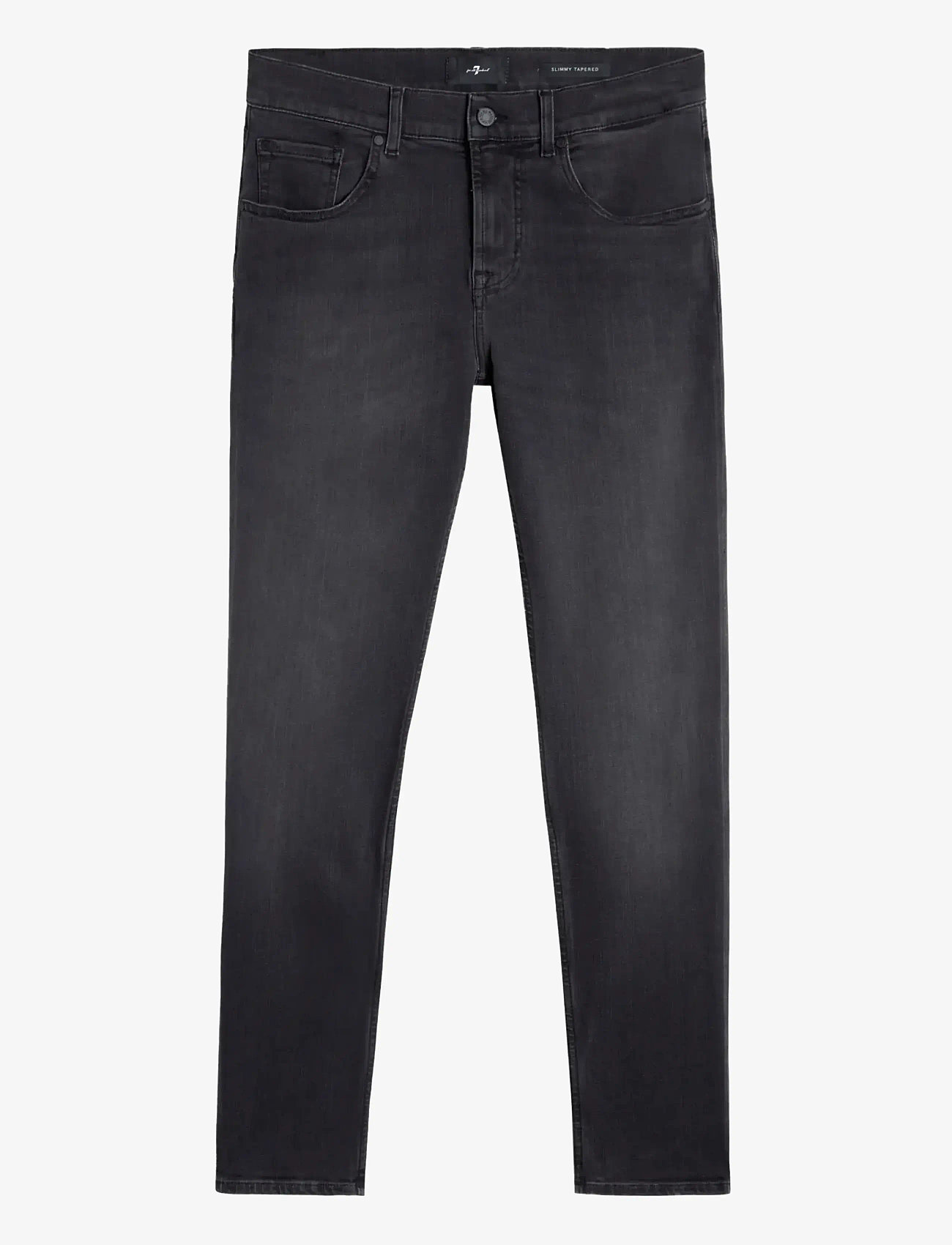 7 For All Mankind - SLIMMY TAPERED Washed Black - tapered jeans - black - 1