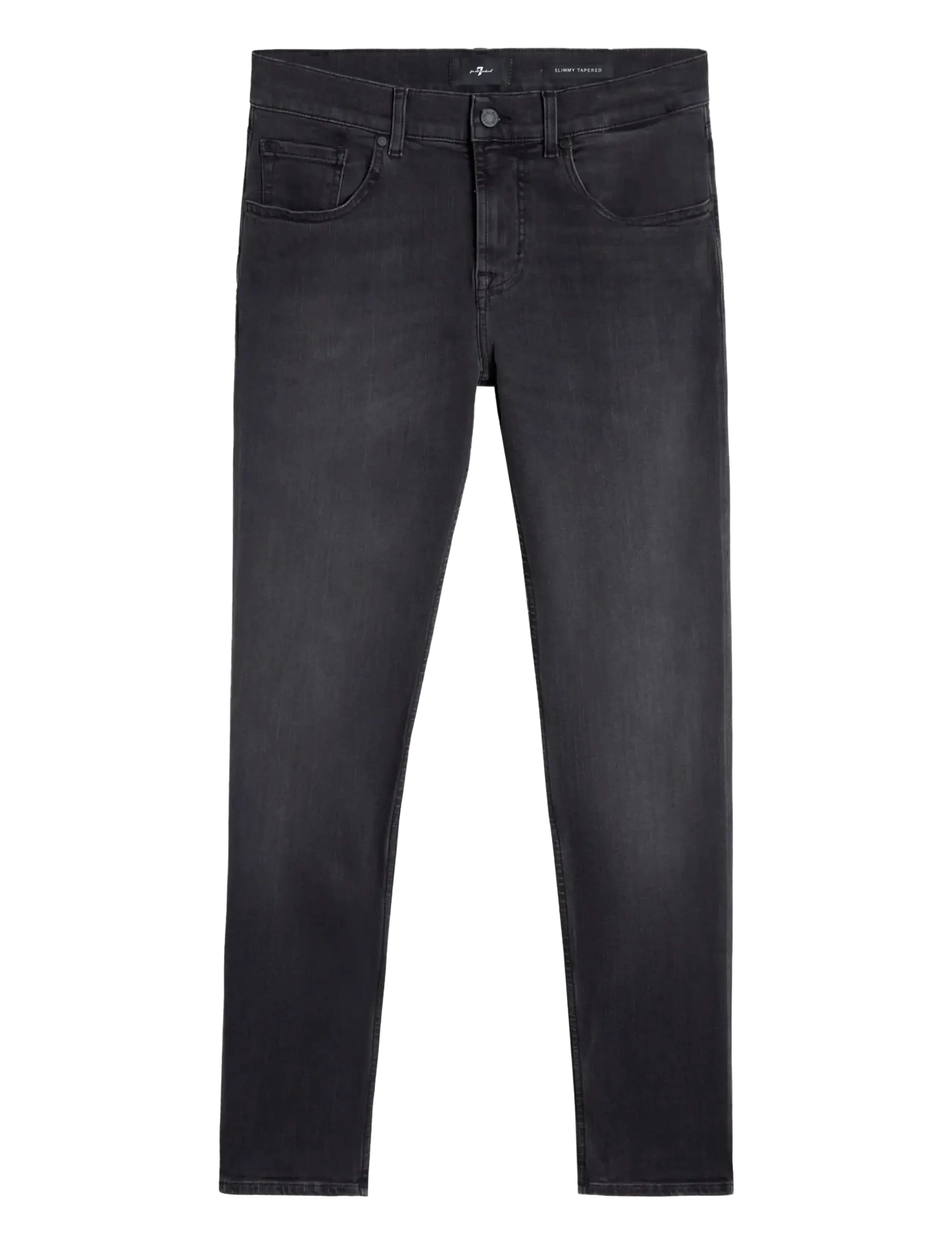 7 For All Mankind SLIMMY TAPERED Washed Black - Klær - BLACK / grey