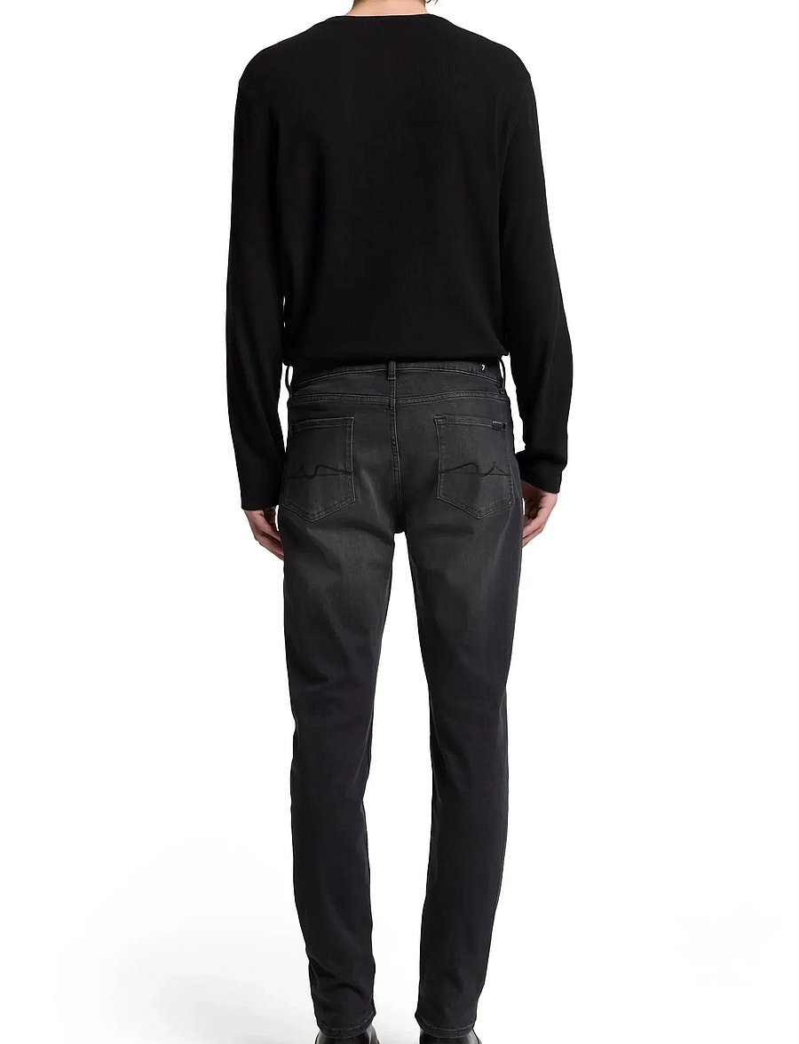7 For All Mankind - SLIMMY TAPERED Washed Black - tapered jeans - washed black - 2