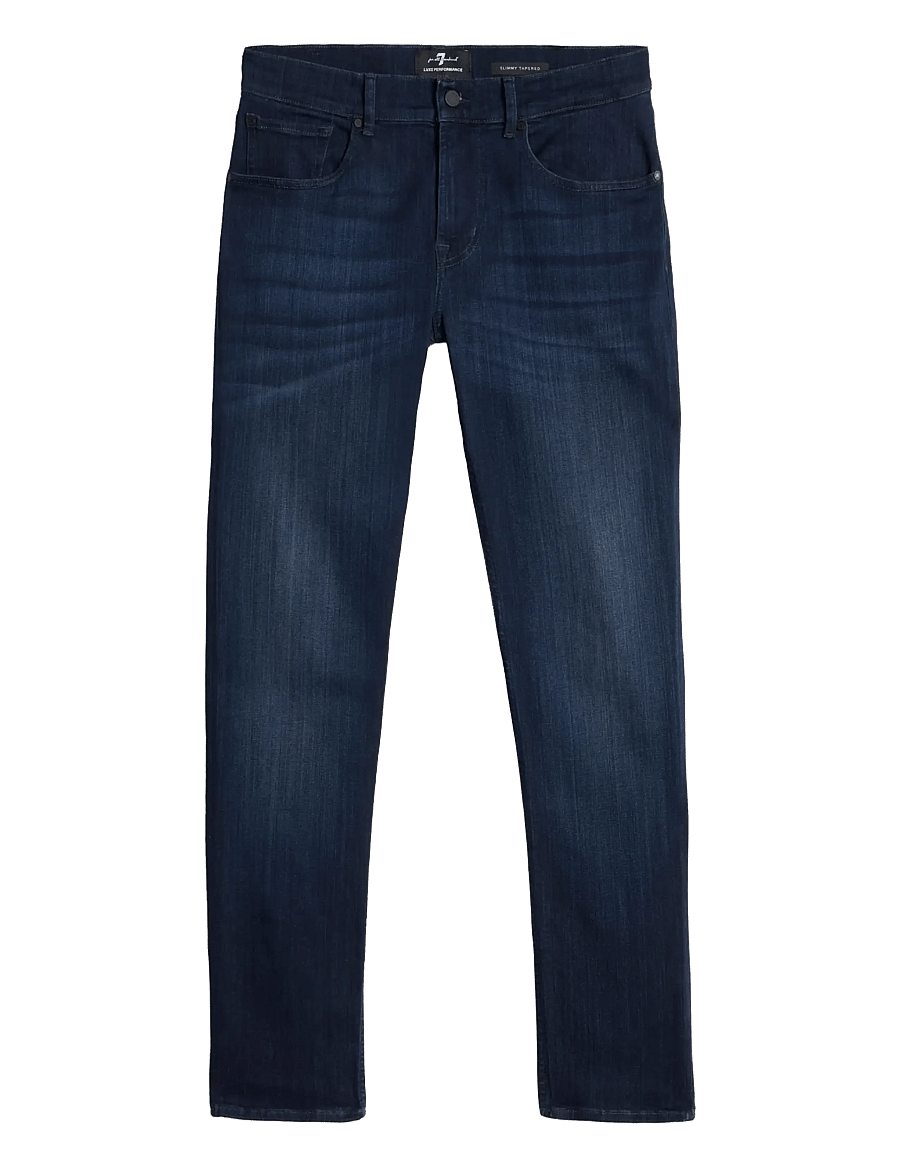 7 For All Mankind - SLIMMY TAPERED Deep Blue - tapered jeans - deep blue - 1