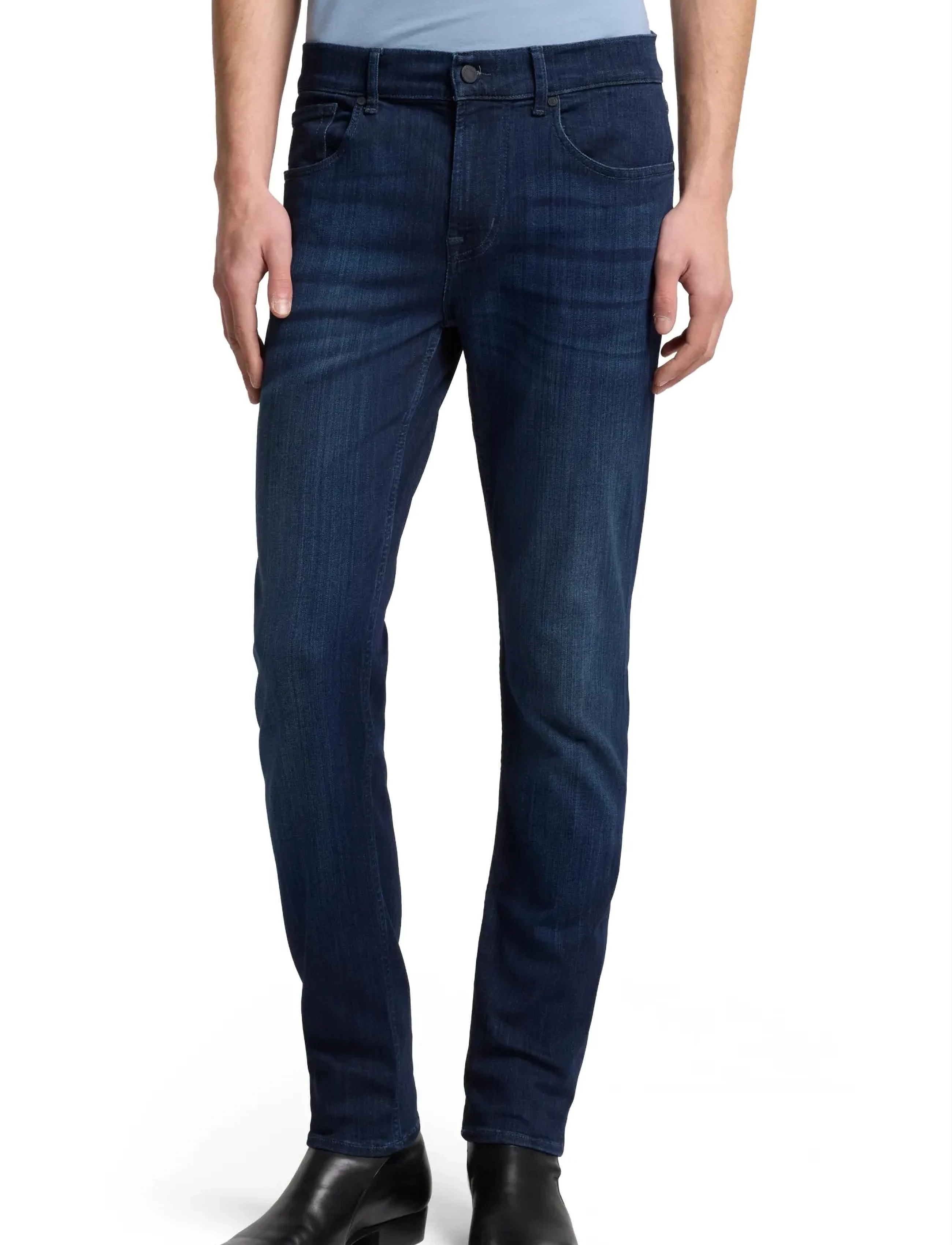 7 For All Mankind SLIMMY TAPERED Deep Blue - Back to Basics - DEEP BLUE / navy