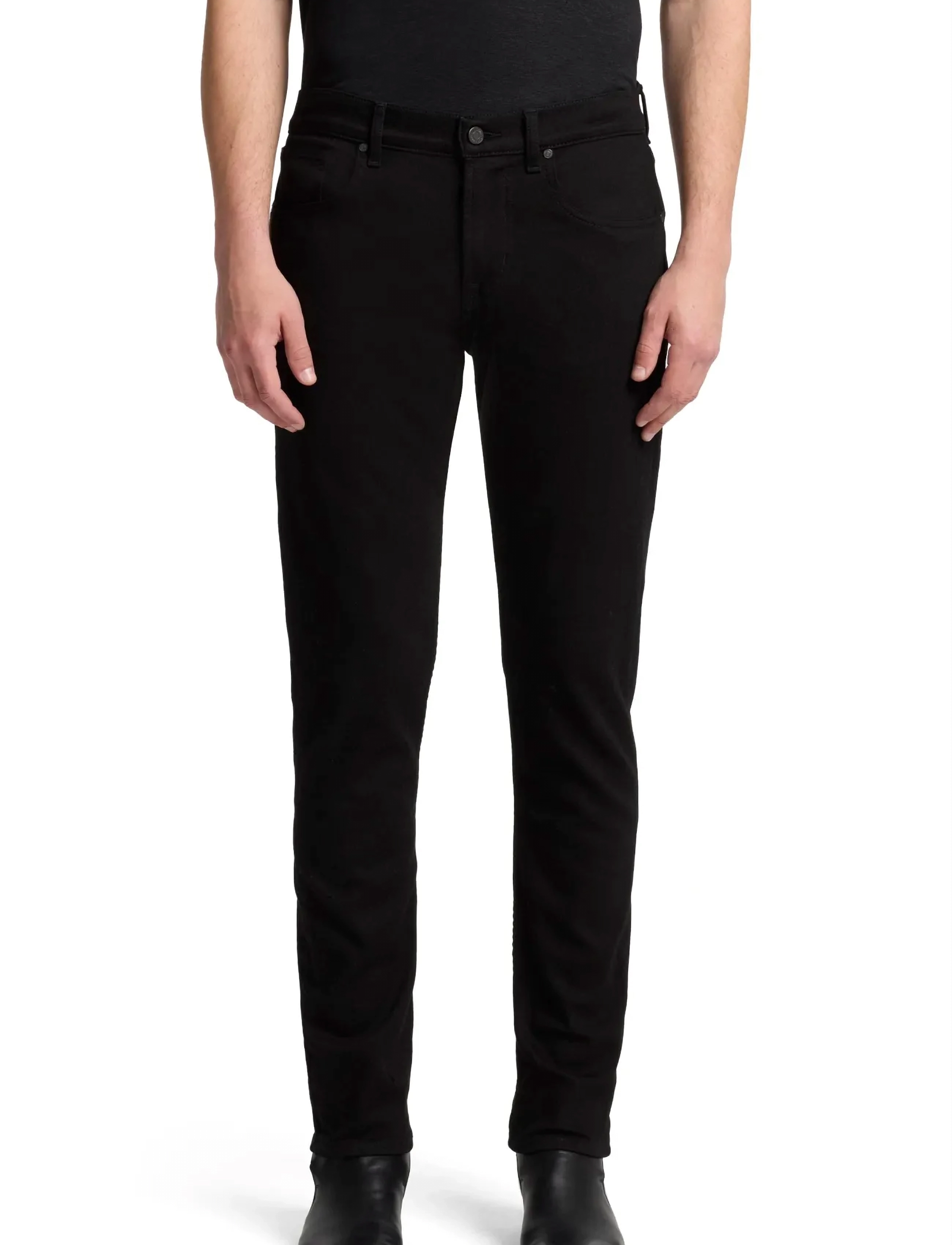 7 For All Mankind SLIMMY TAPERED Rinse Black - Jeans - RINSE BLACK / black