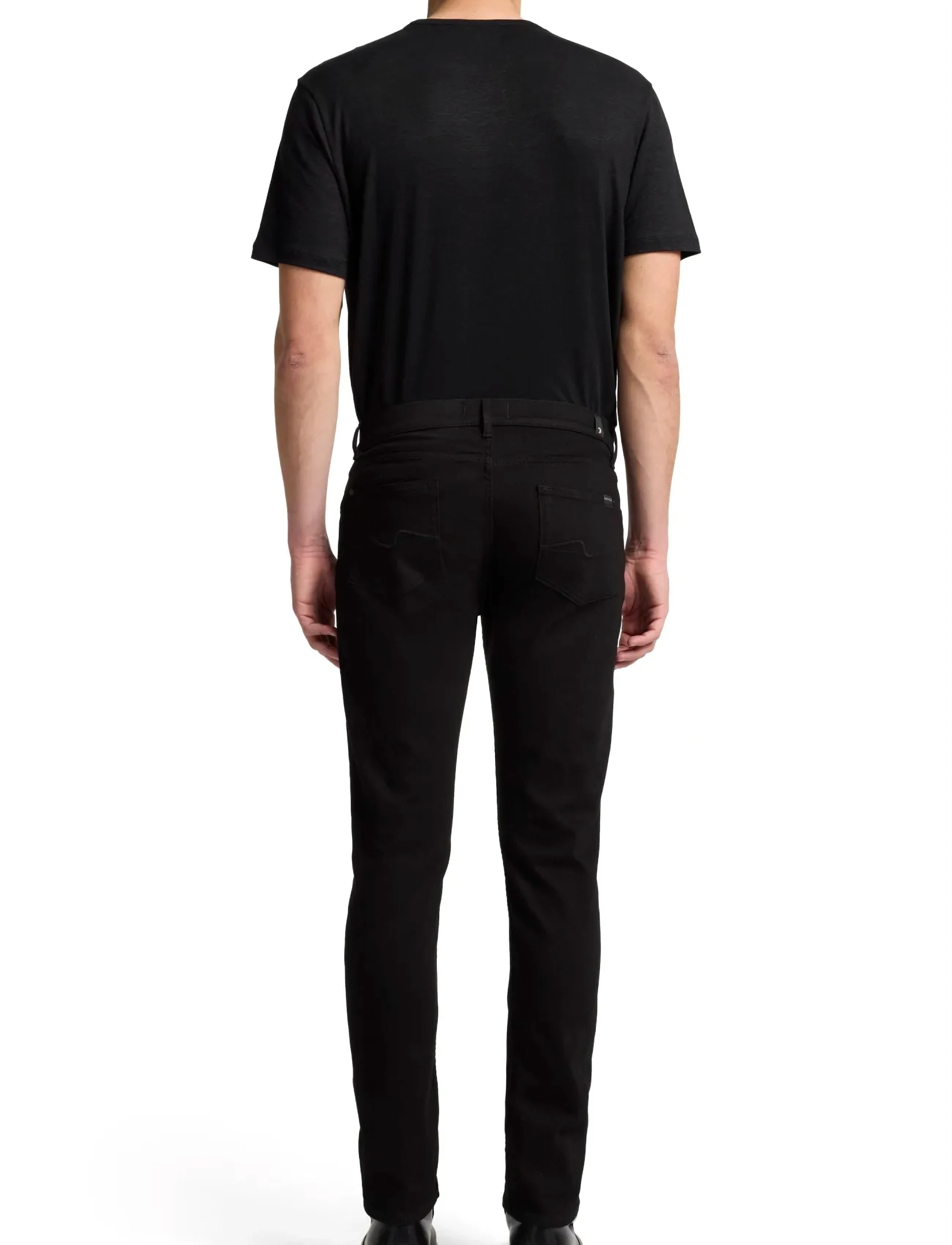 7 For All Mankind - SLIMMY TAPERED Rinse Black - tapered jeans - rinse black - 2