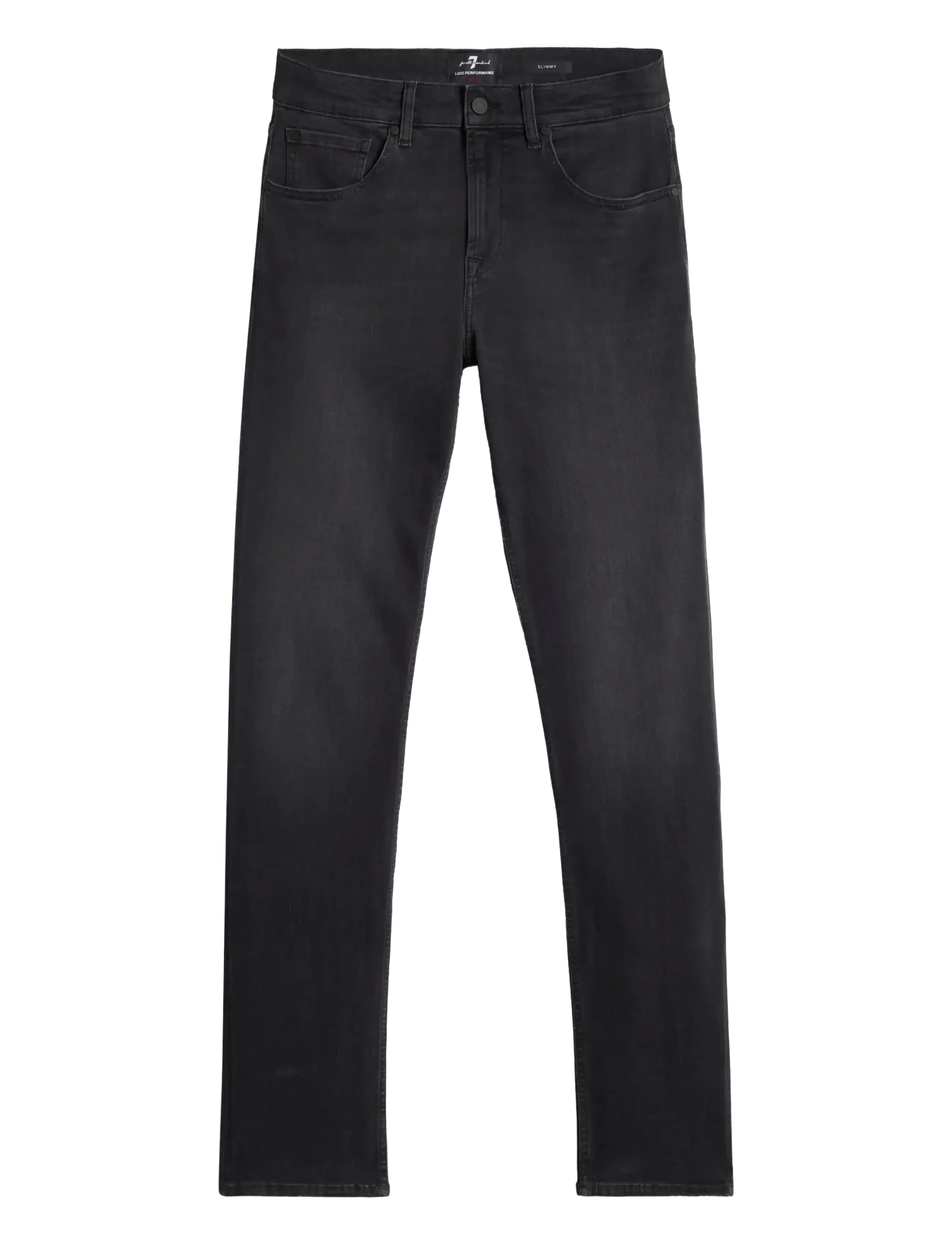 7 For All Mankind SLIMMY Washed Black - Slim fit jeans - WASHED BLACK / black