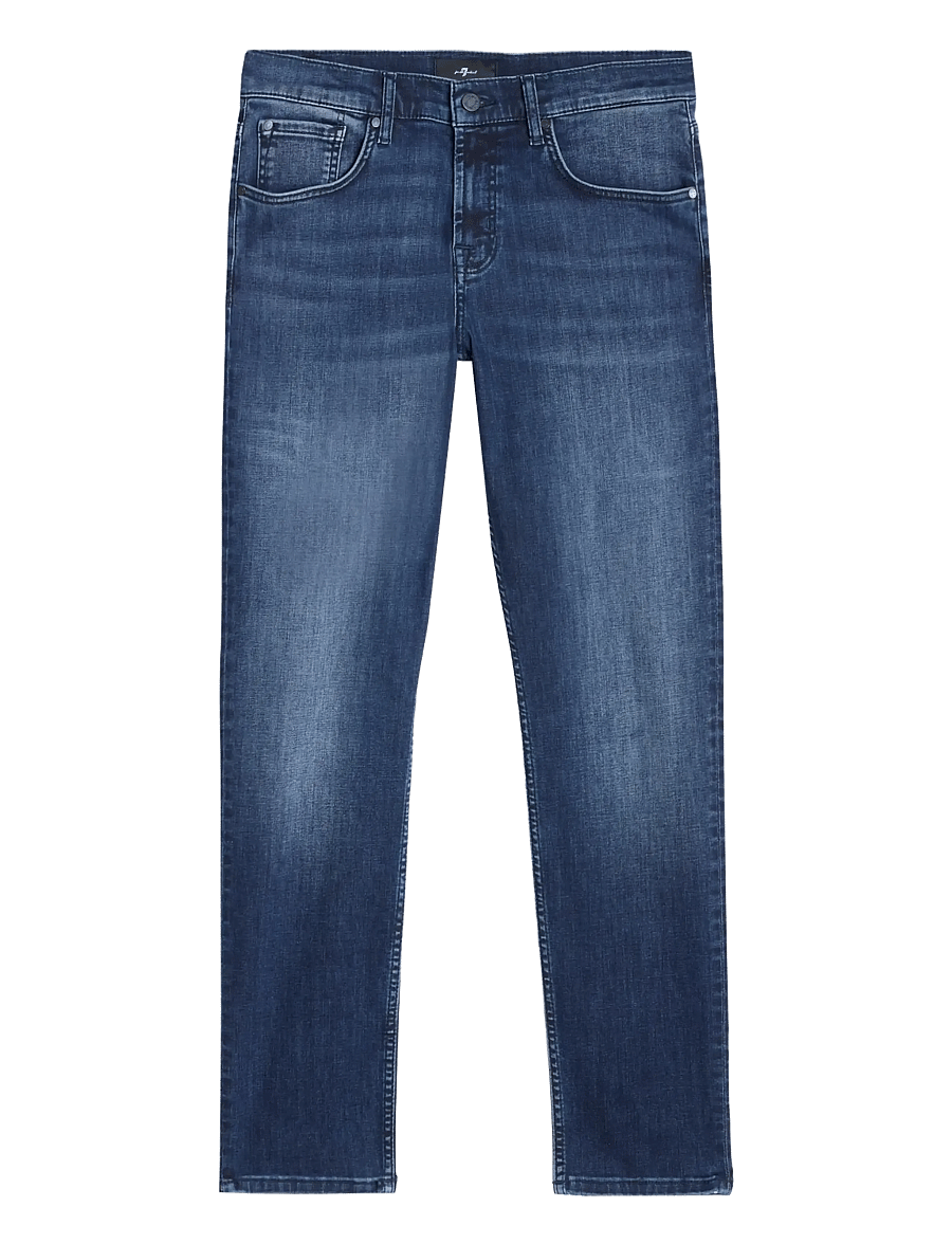 7 For All Mankind - SLIMMY TAPERED Dark Blue - tapered jeans - dark blue - 1