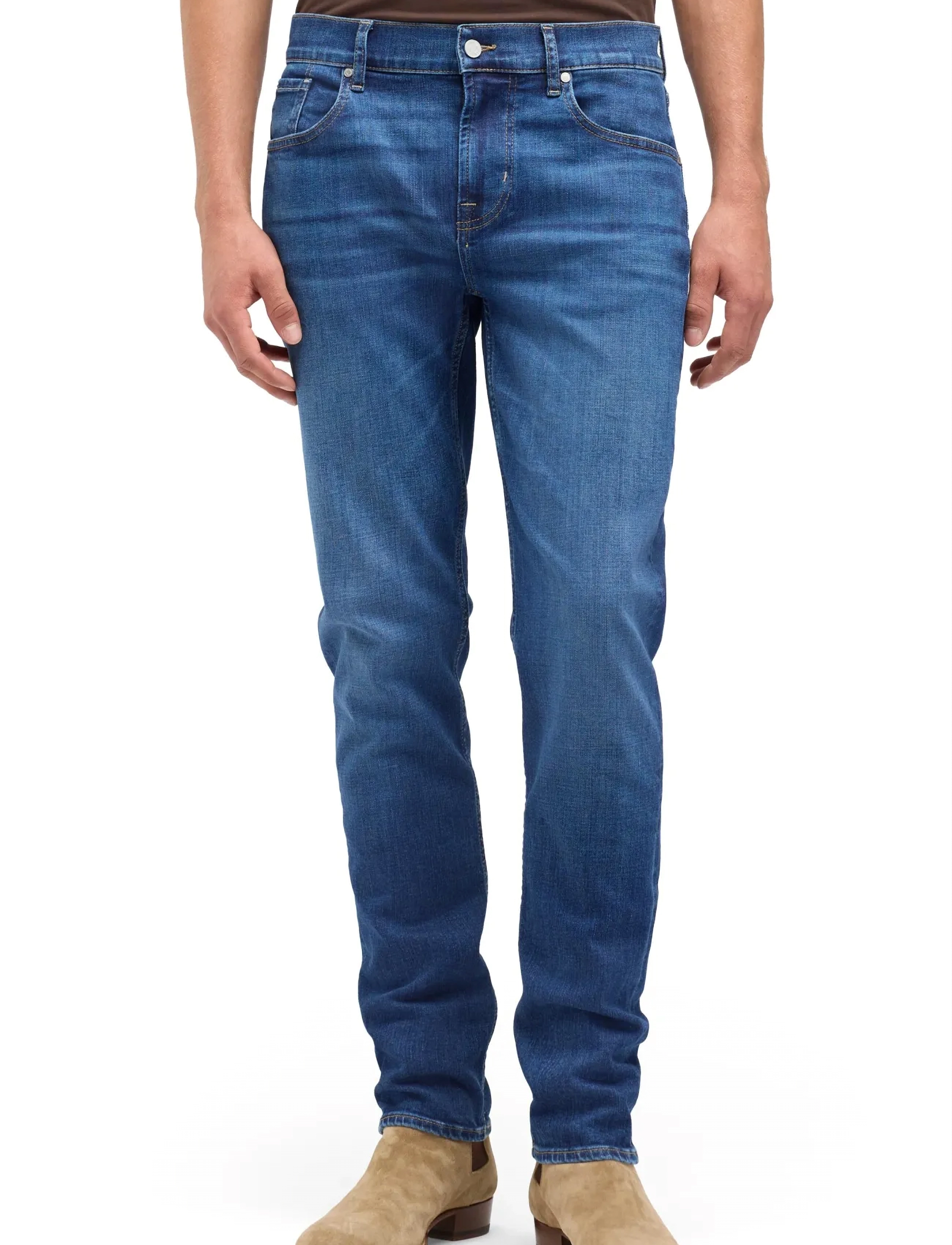 7 For All Mankind SLIMMY TAPERED Peak - Tapered jeans - PEAK / blue