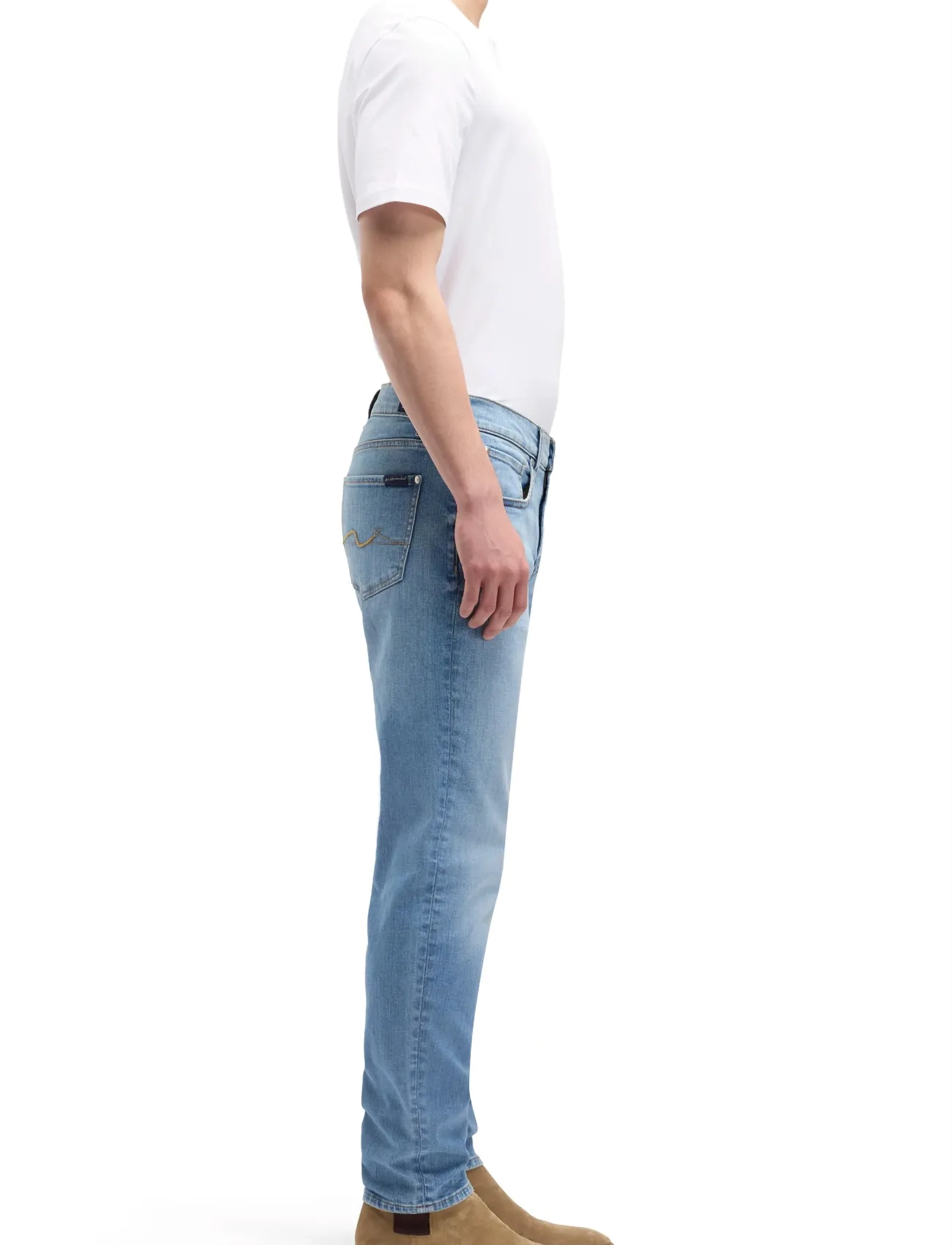 7 For All Mankind - SLIMMY TAPERED Wavefrom - tapered jeans - raincloud - 3