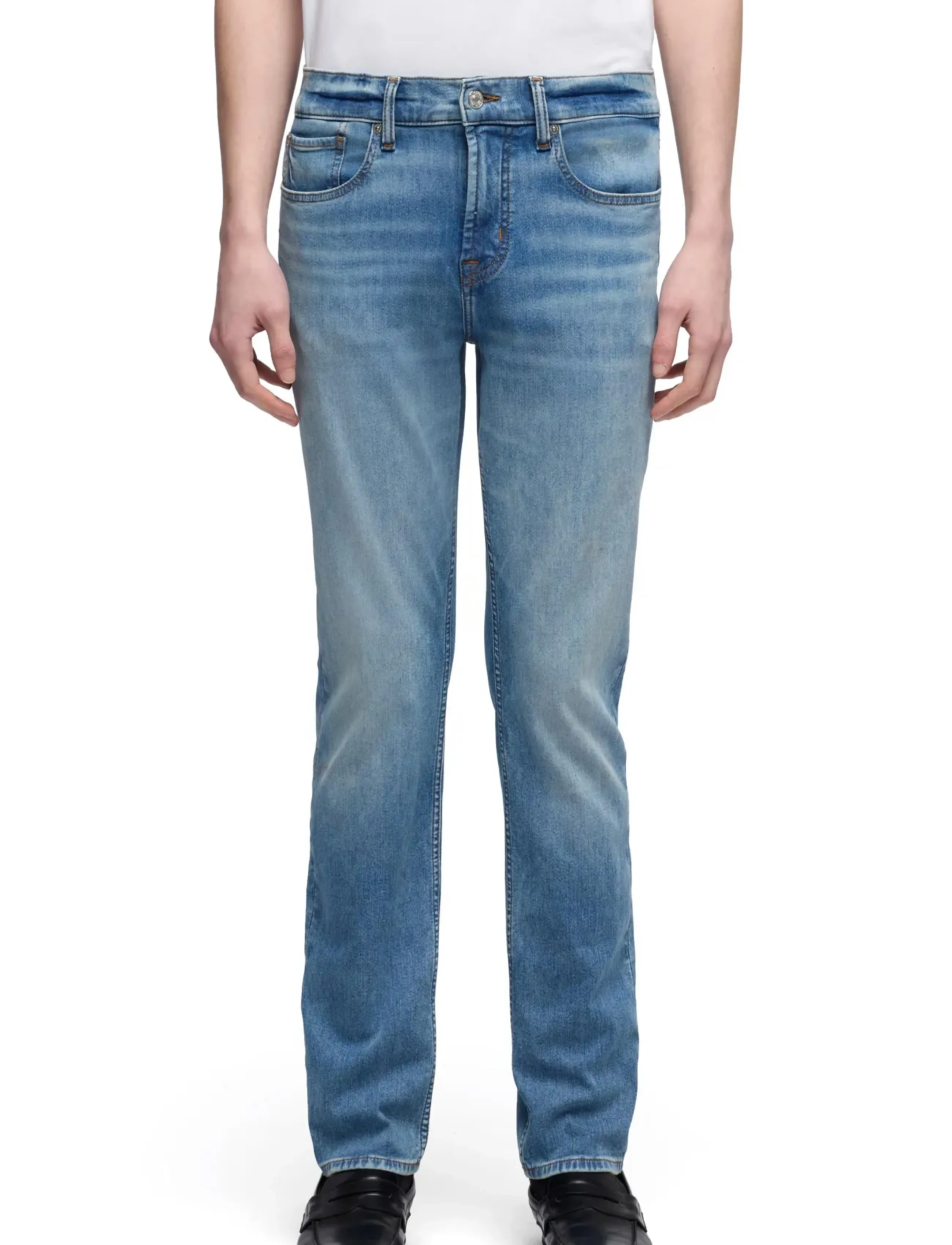 7 For All Mankind Slimmy Haven, Herren, Slim Fit Jeans, Blau, Gr.31 x 34
