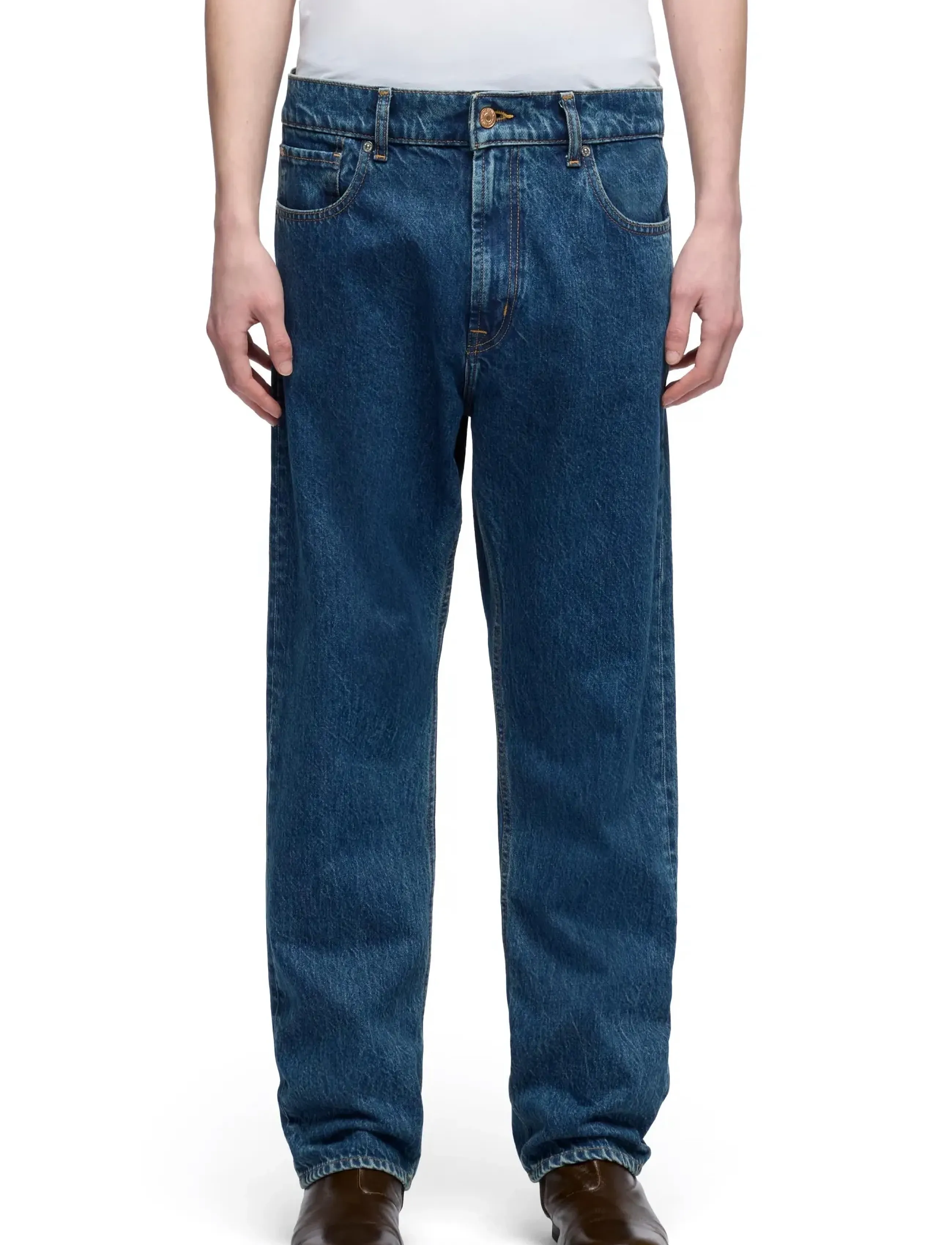 7 For All Mankind Modern Straight Kingfisher, 32 x 32, Jeans, Blau - Regular, Männerswear