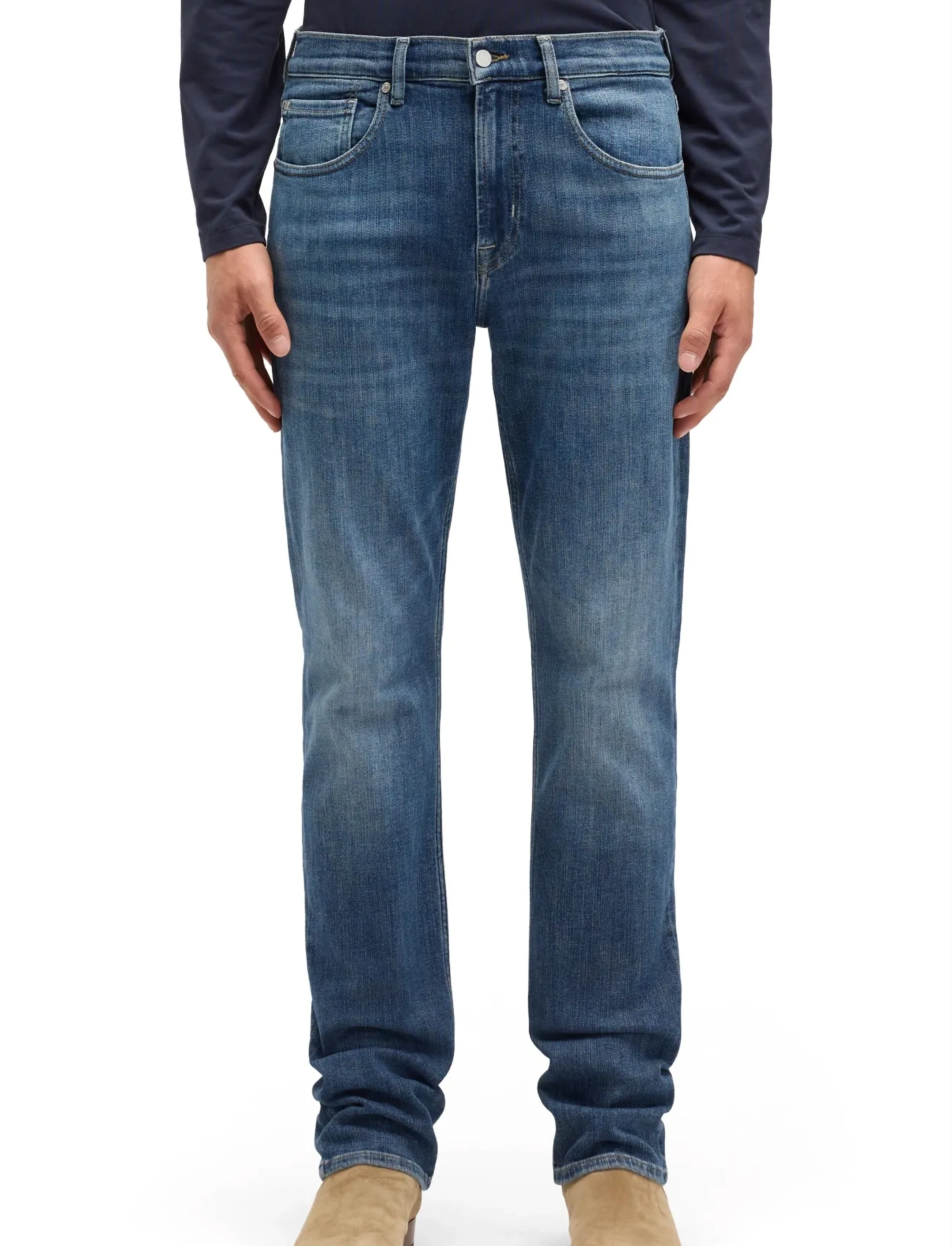 7 For All Mankind THE STRAIGHT Estate - Džinsi - ESTATE / blue