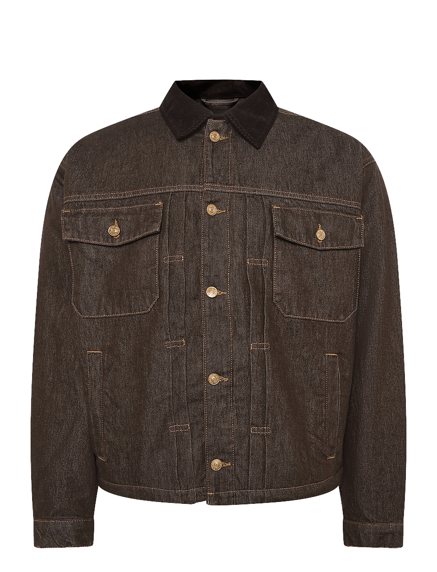 7 For All Mankind - PLEATED JACKET Deep Earth - uforede denimjakker - earth - 0