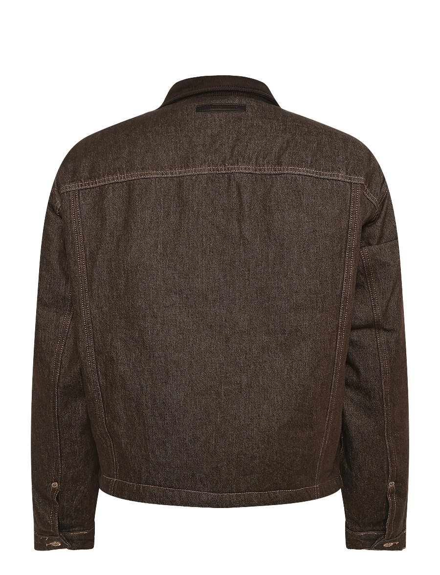 7 For All Mankind - PLEATED JACKET Deep Earth - uforede denimjakker - earth - 1