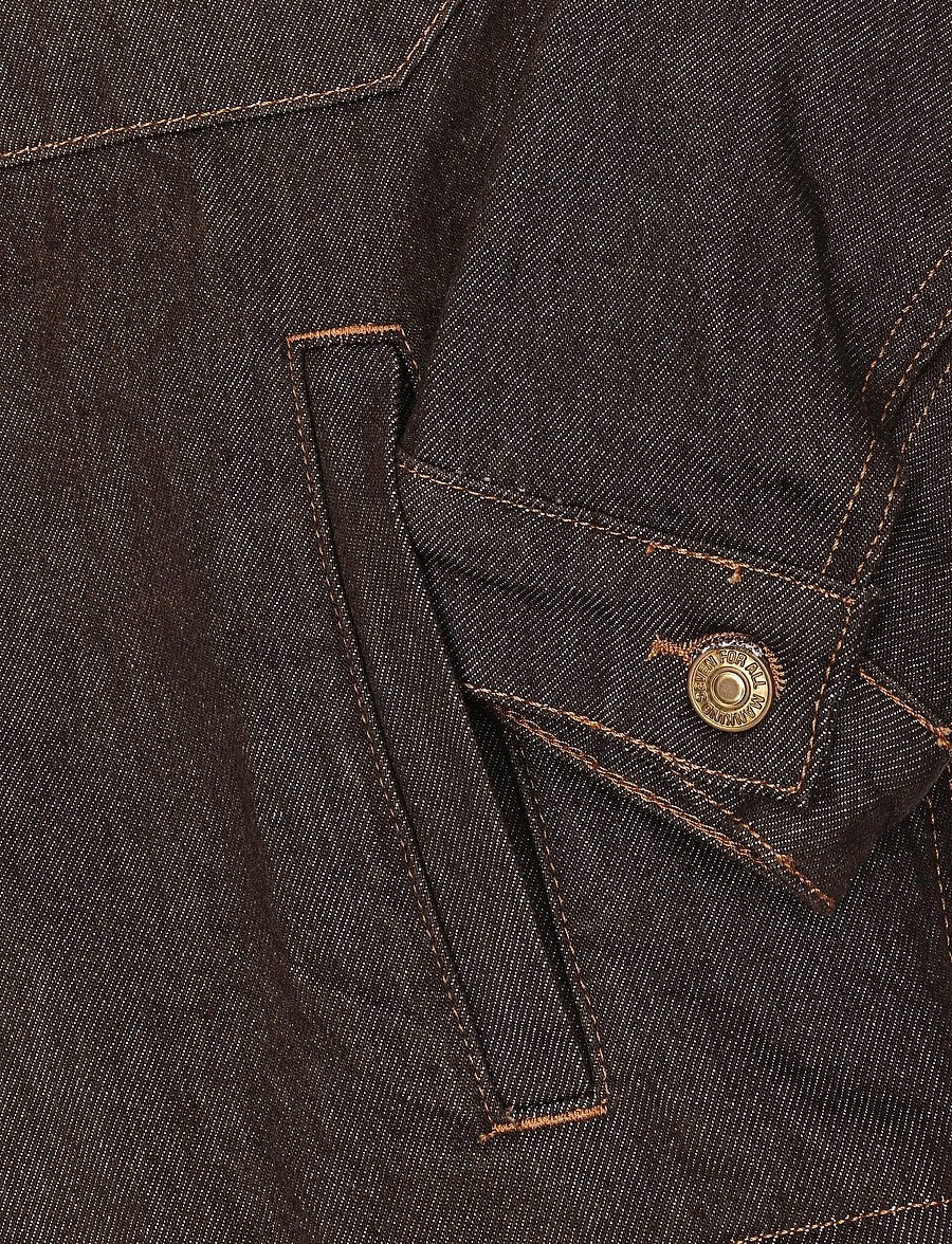 7 For All Mankind - PLEATED JACKET Deep Earth - uforede denimjakker - earth - 3