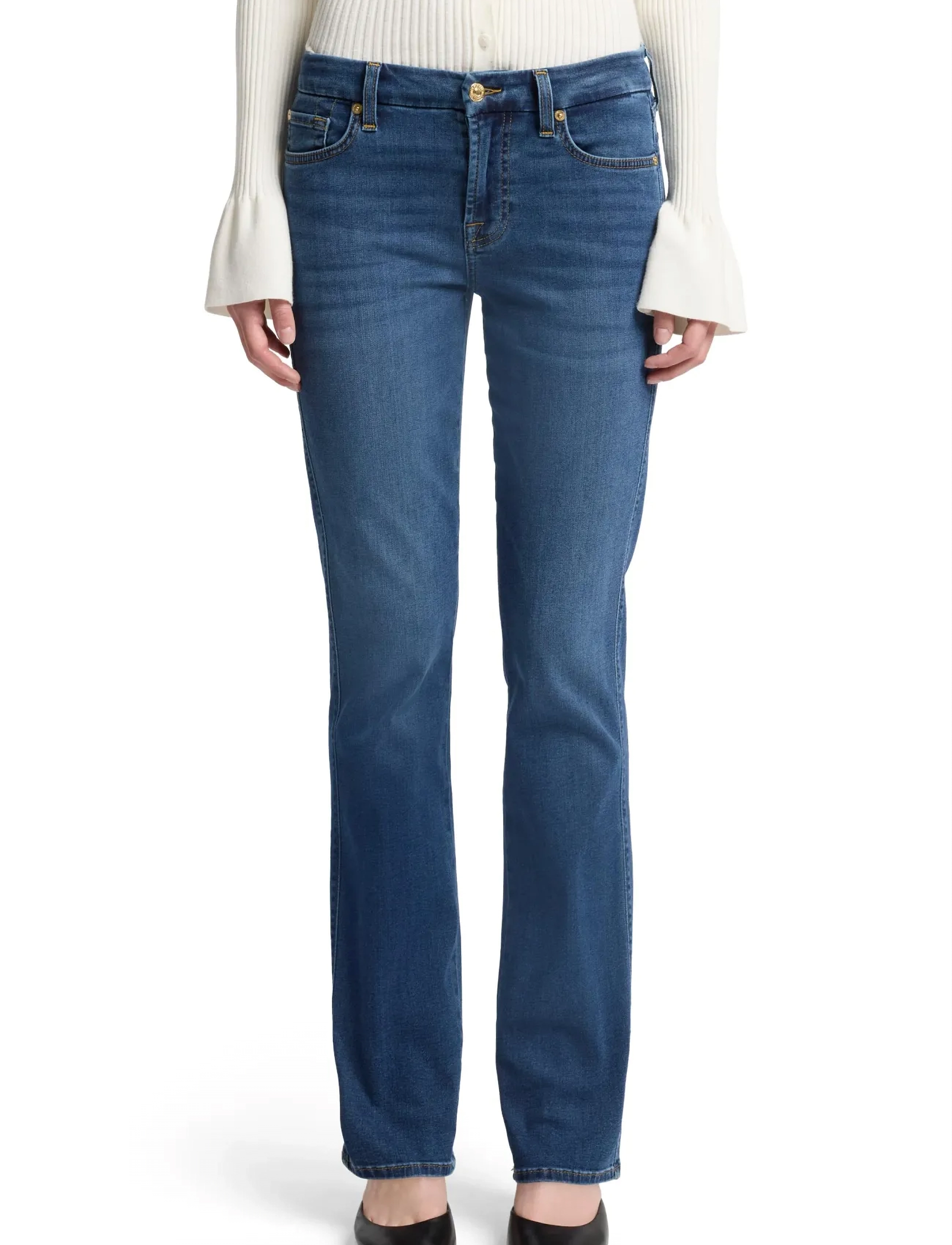 7 For All Mankind Kimmie Straight Duchess, 26 x 33, Jeans, Blau - Straight-regular, Frauen